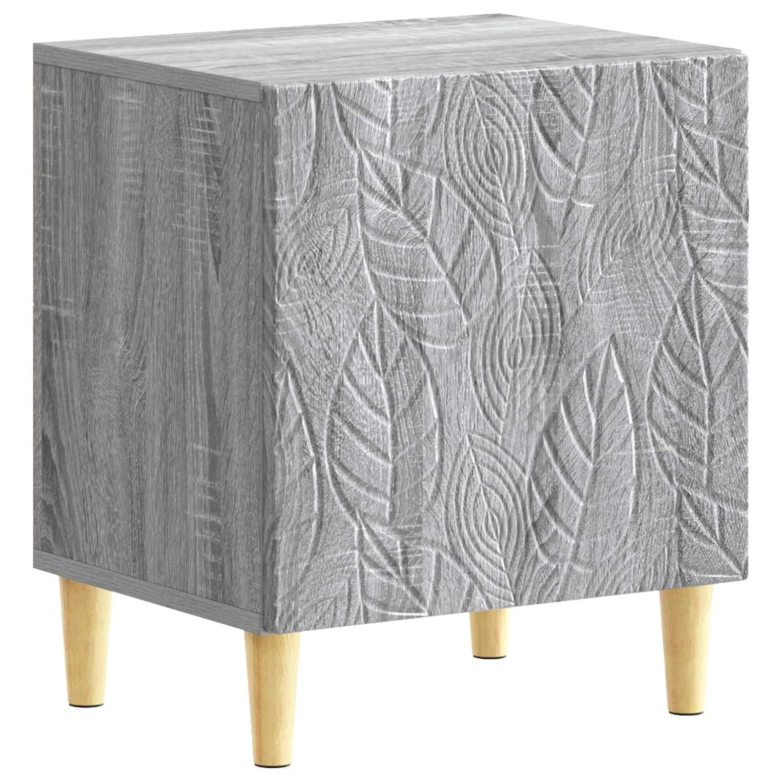 Nočna omarica 2 kos Siva Sonoma 43 x 34,5 x 50 cm - slika 4