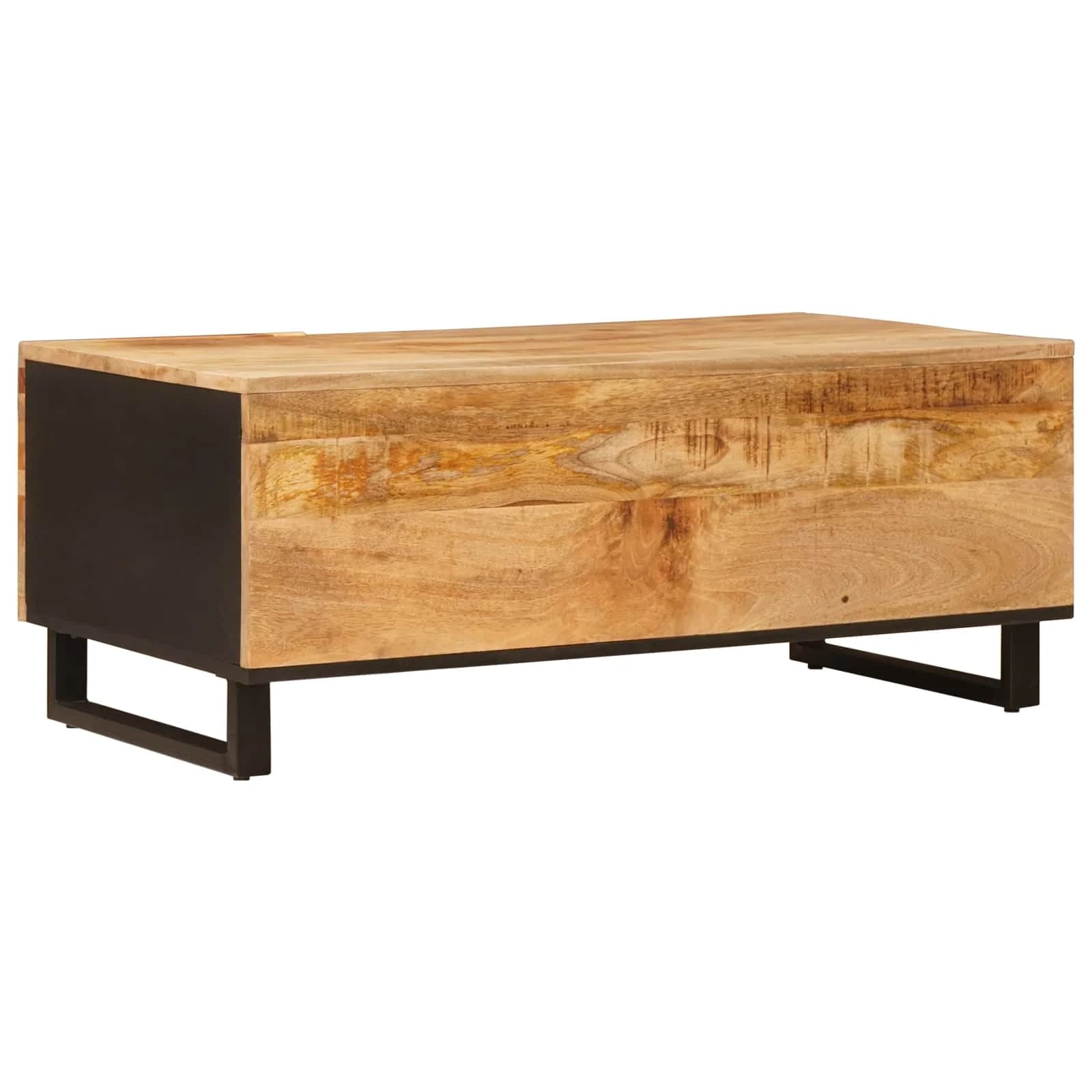 Klubska miza Rjava 100 x 54 x 40 cm Masiven les manga - slika 5