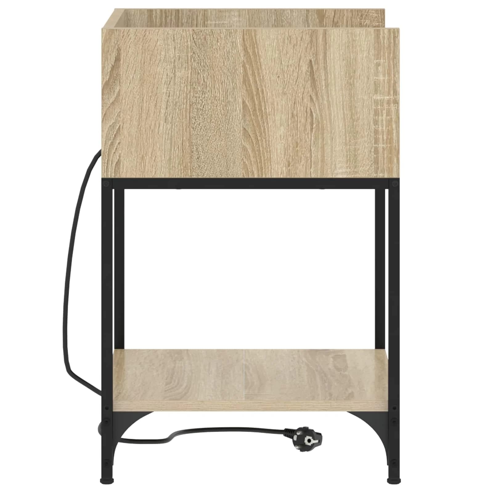 Nočna omarica 2 kos Sonoma hrast 40 x 40 x 61 cm Inženirski les - slika 5