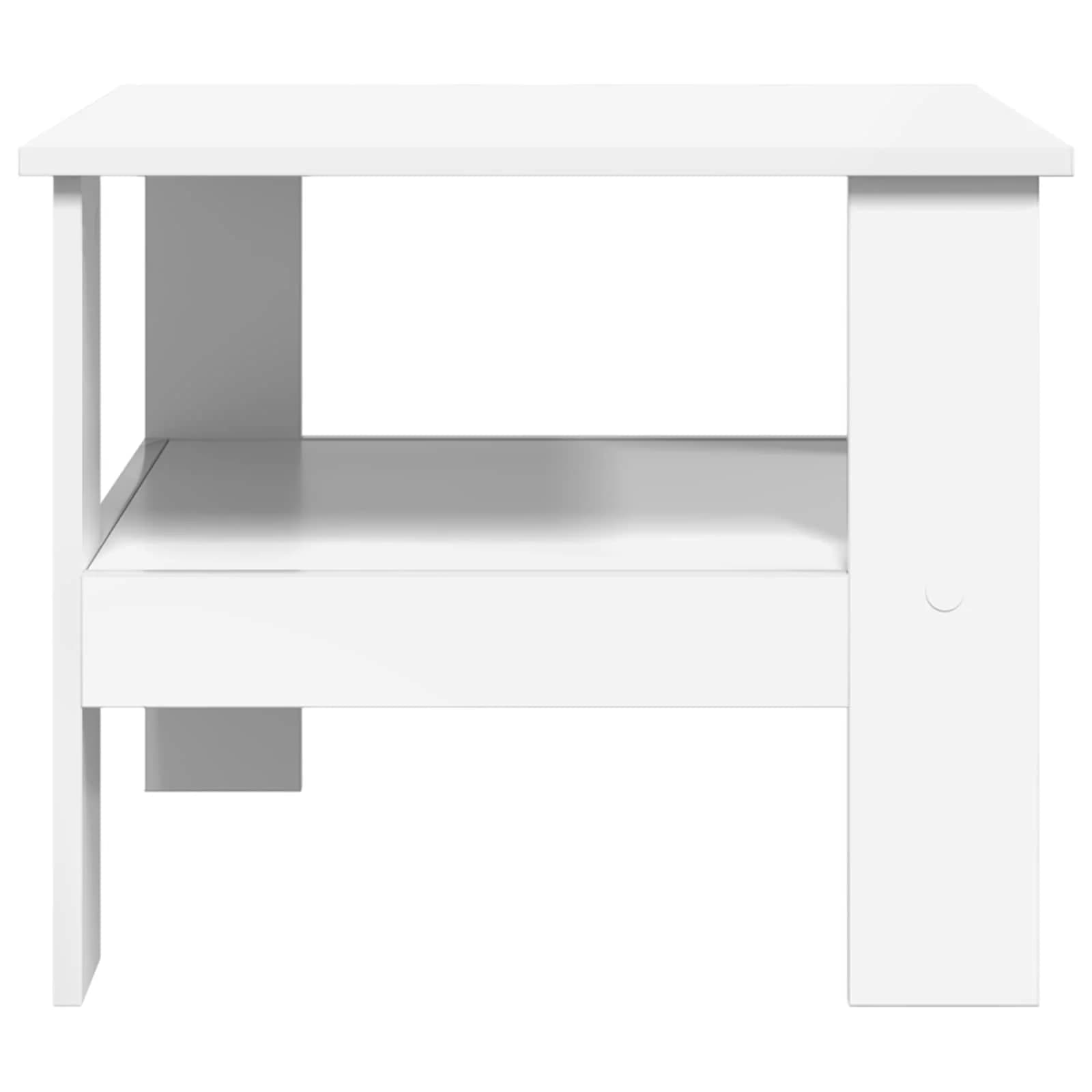 Klubska miza Bela 57 x 55 x 45 cm Inženirski les - slika 6