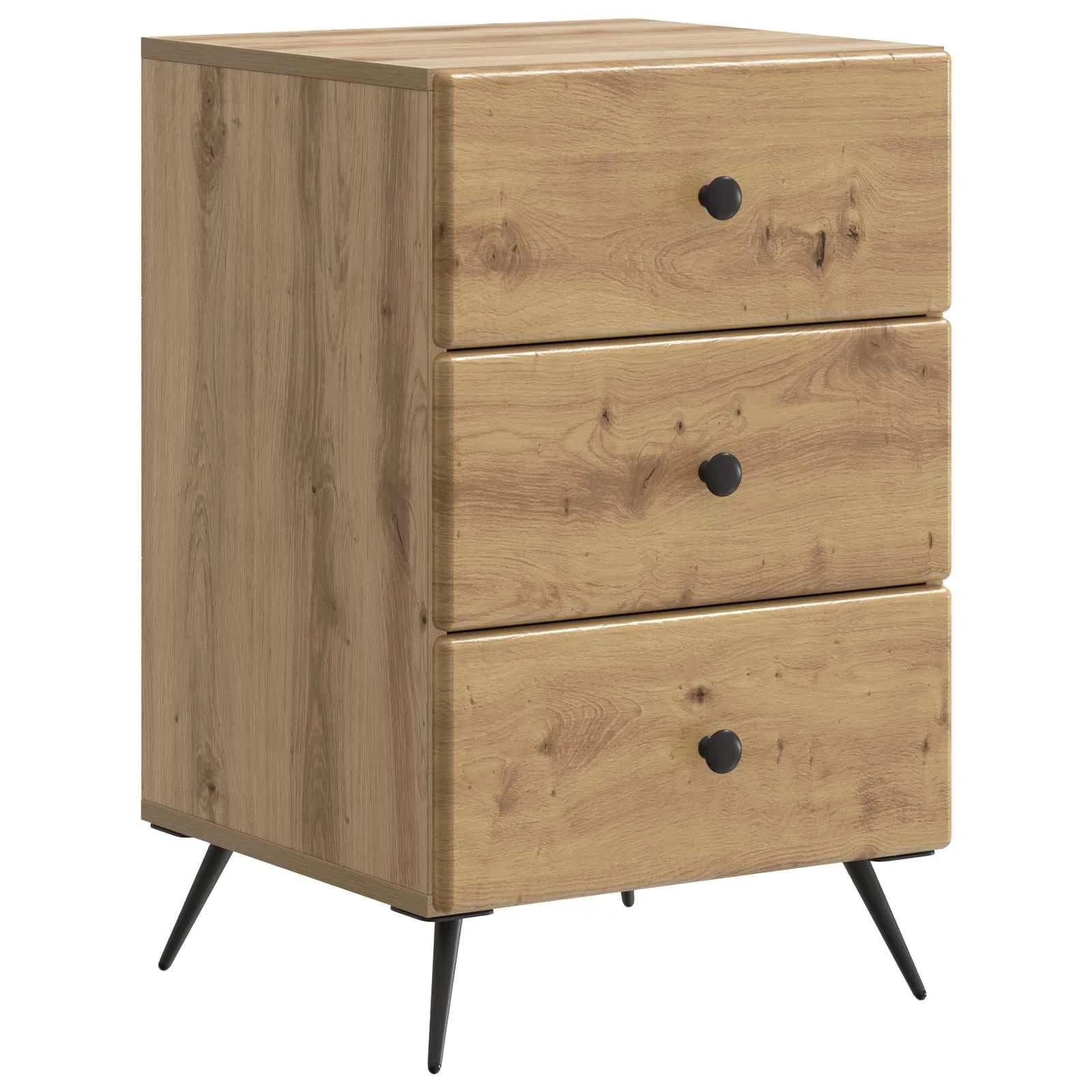 Nočna omarica Artisan hrast 43 x 41 x 66,5 cm Inženirski les - slika 2