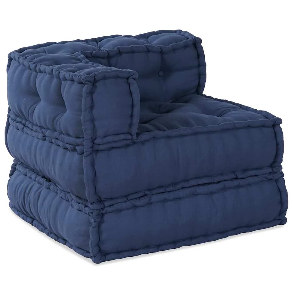 Modularna sedežna enota 2 kos Blago Indigo 140 x 70 x 56 cm - slika 3