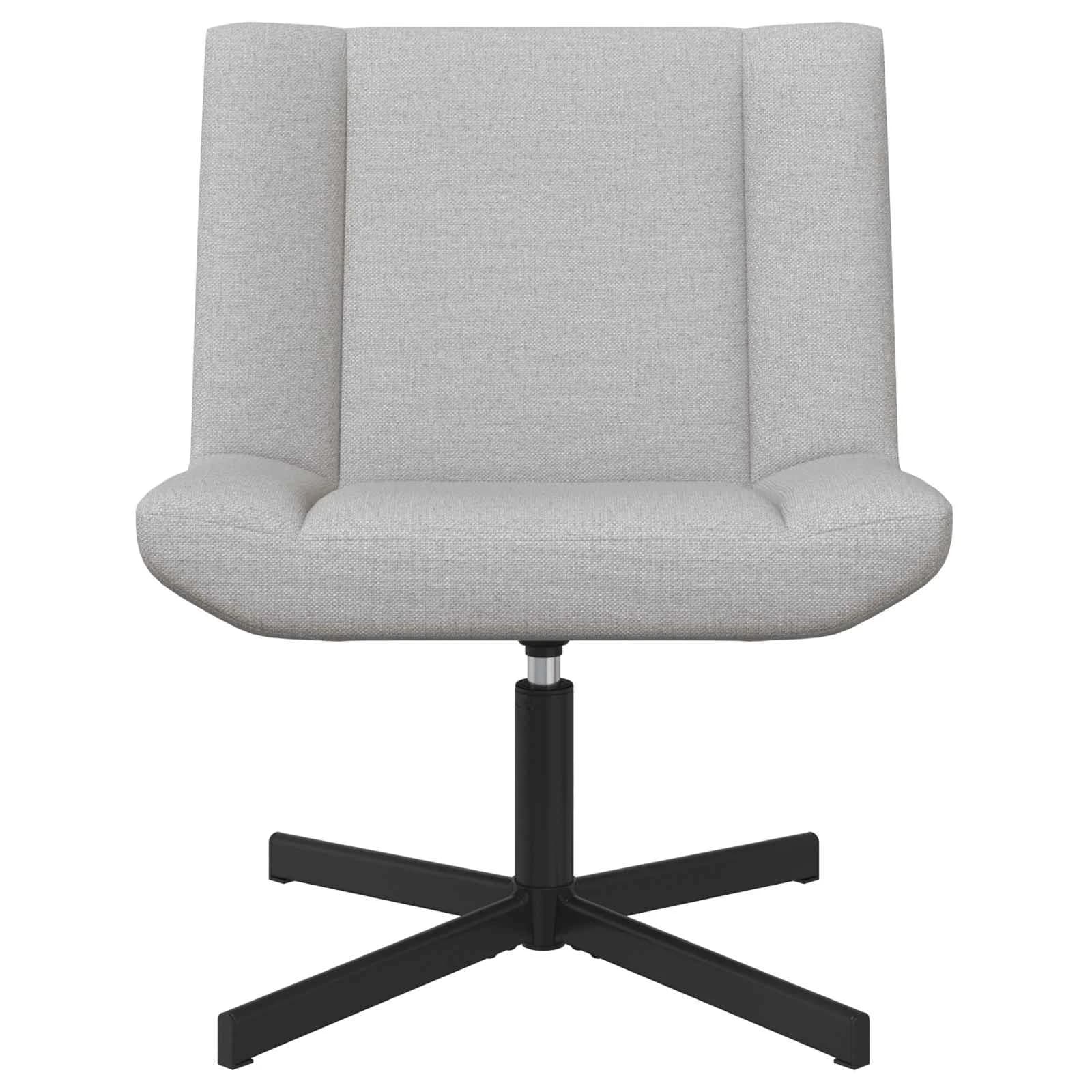 Vrtljiv stol Oblačno siva 63 x 75 x 76 cm blago - slika 4
