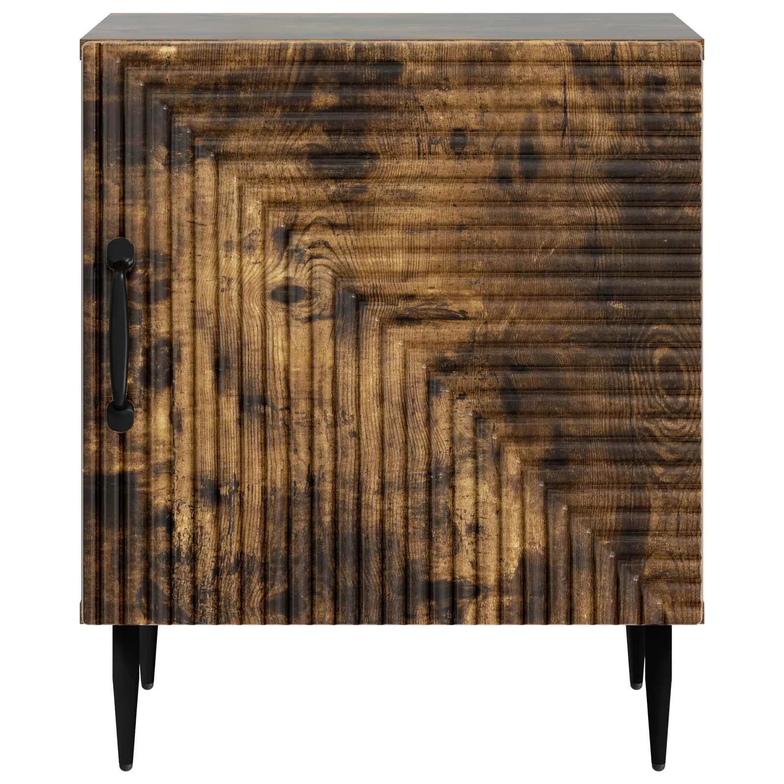 Nočna omarica Dimljen hrast 43 x 34,5 x 50 cm Inženirski les - slika 5