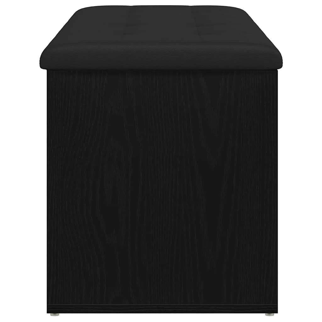 Klop s prostorom za shranjevanje Črni hrast 102 x 42 x 45 cm - slika 7