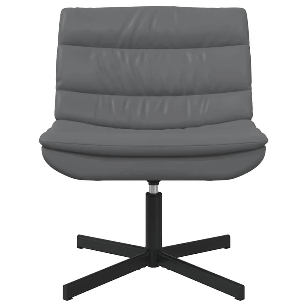 Vrtljiv stol Siva 63 x 75 x 76 cm Umetno usnje - slika 4