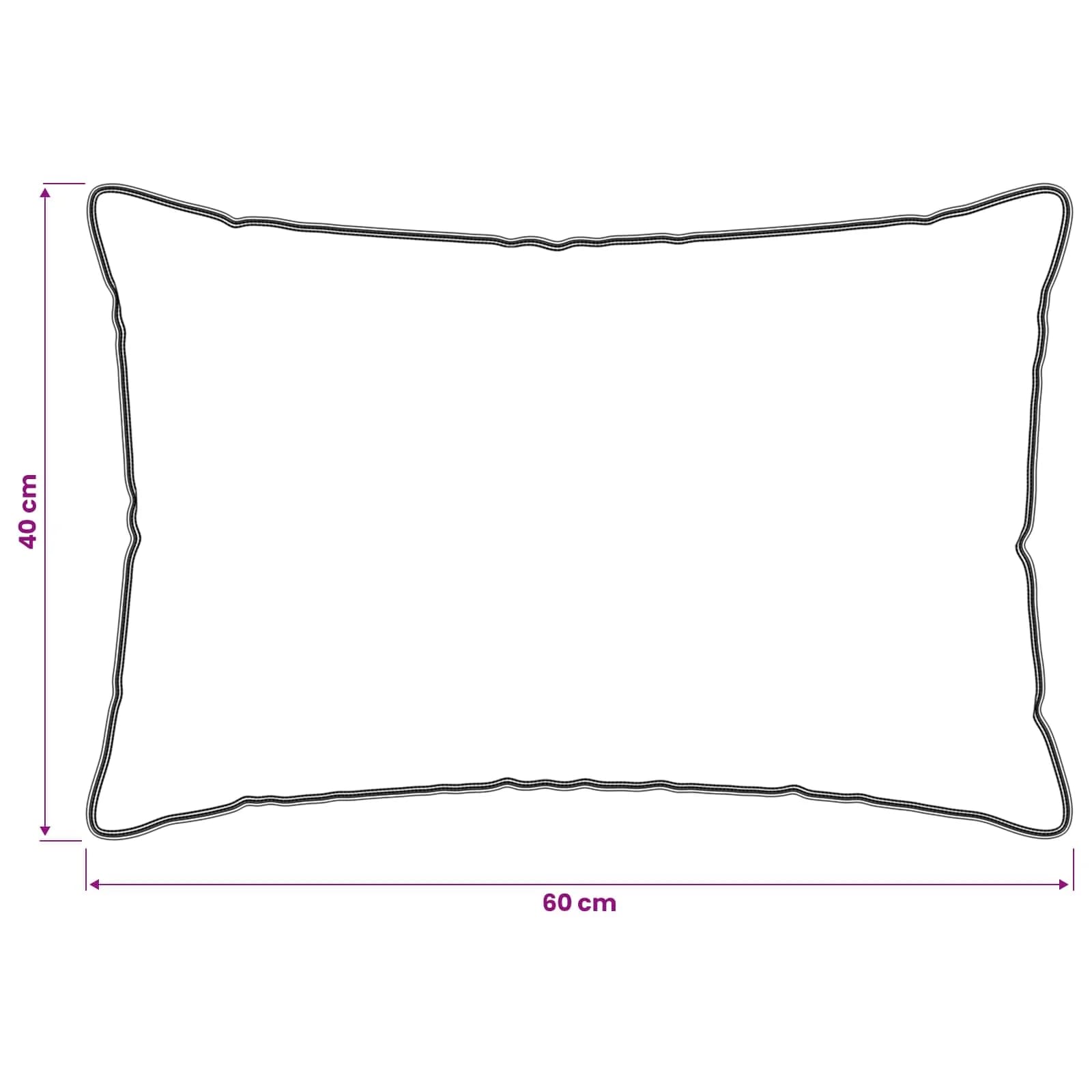 Vzglavnik 2 kos 40 x 60 cm Bambusova vlakna Bela - slika 6