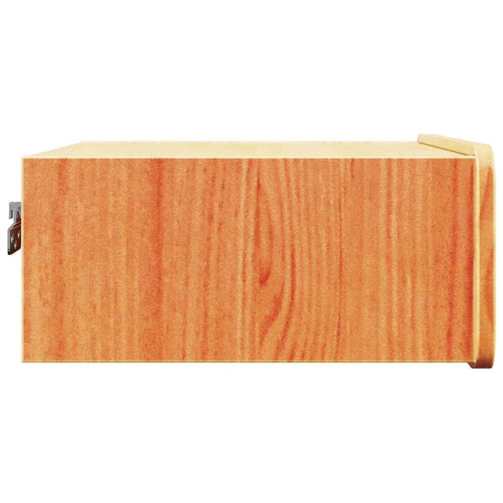Nočna omarica Voskast rjav 39 x 34 x 16,5 cm Trdna borovina - slika 7