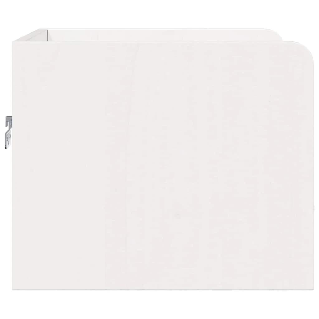 Nočna omarica 2 kos Bela 38 x 36 x 29,5 cm Trdna borovina - slika 8