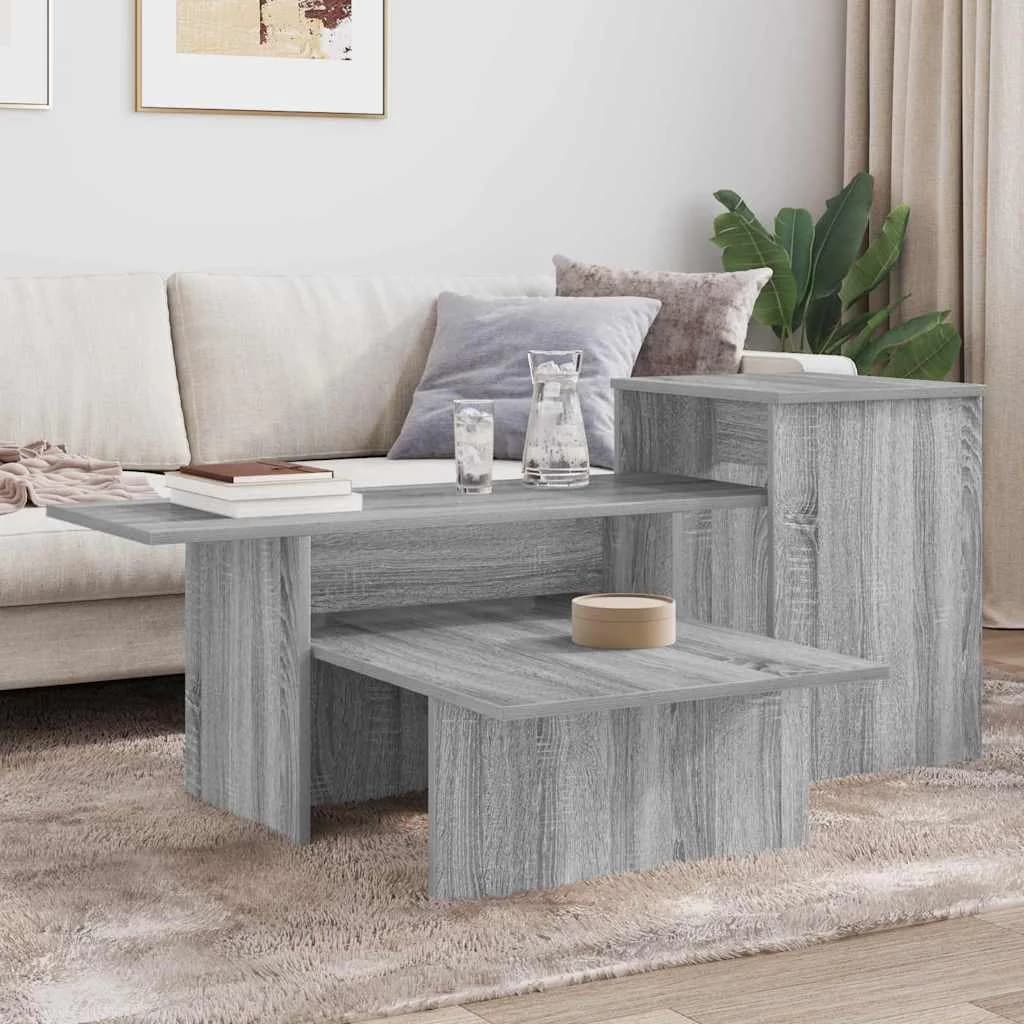 Konzolna miza Siva Sonoma 91,5 x 35 x 38,5 cm Inženirski les - slika 4