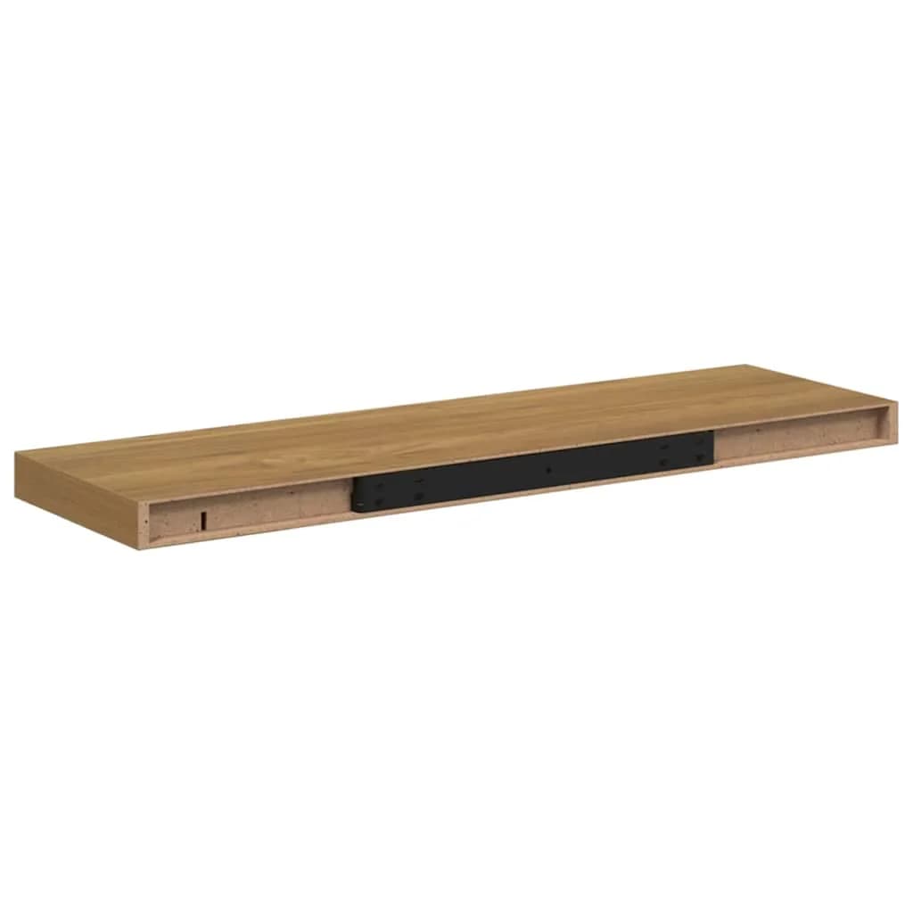 Stenska polica Montaža za steno Rjava 90 x 23,5 x 3,8 cm - slika 8