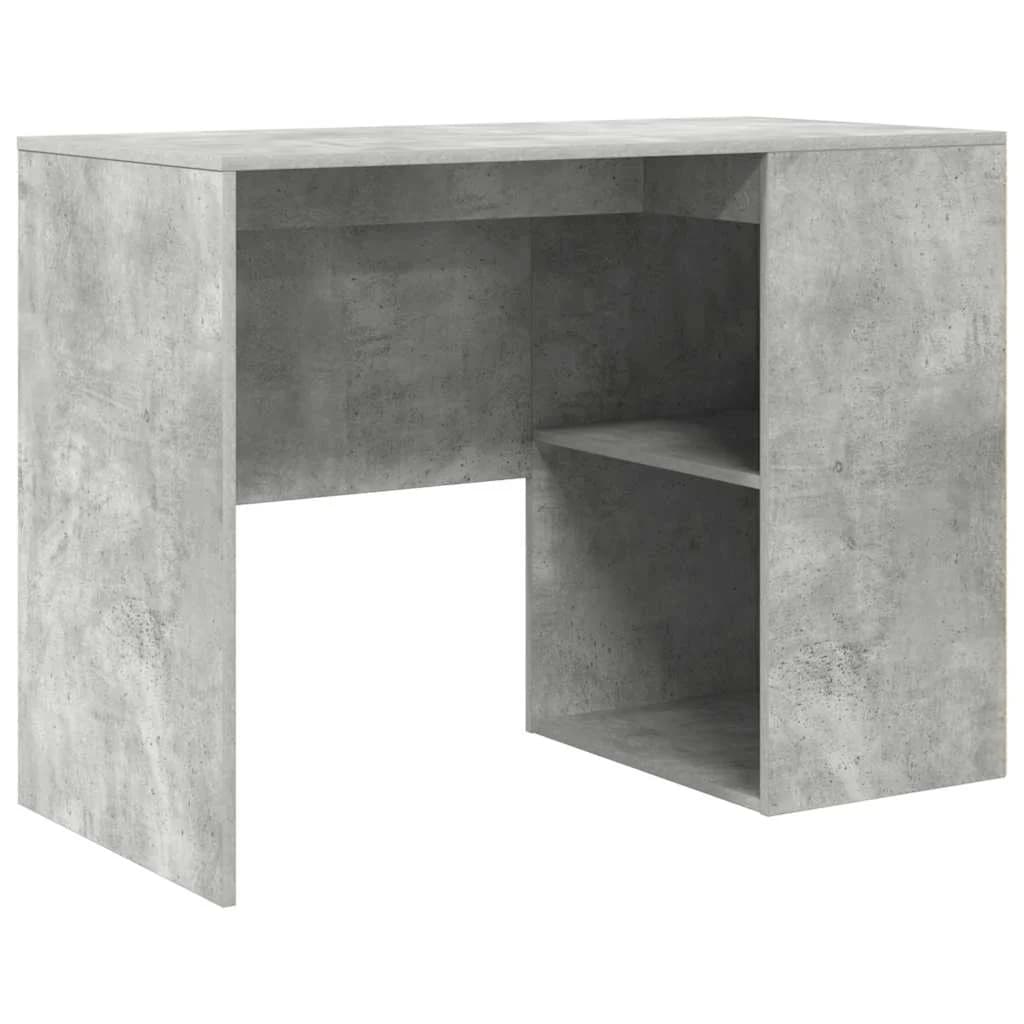 Kotniška miza s predalom Betonsko siva 102 x 88 x 75 cm - slika 5