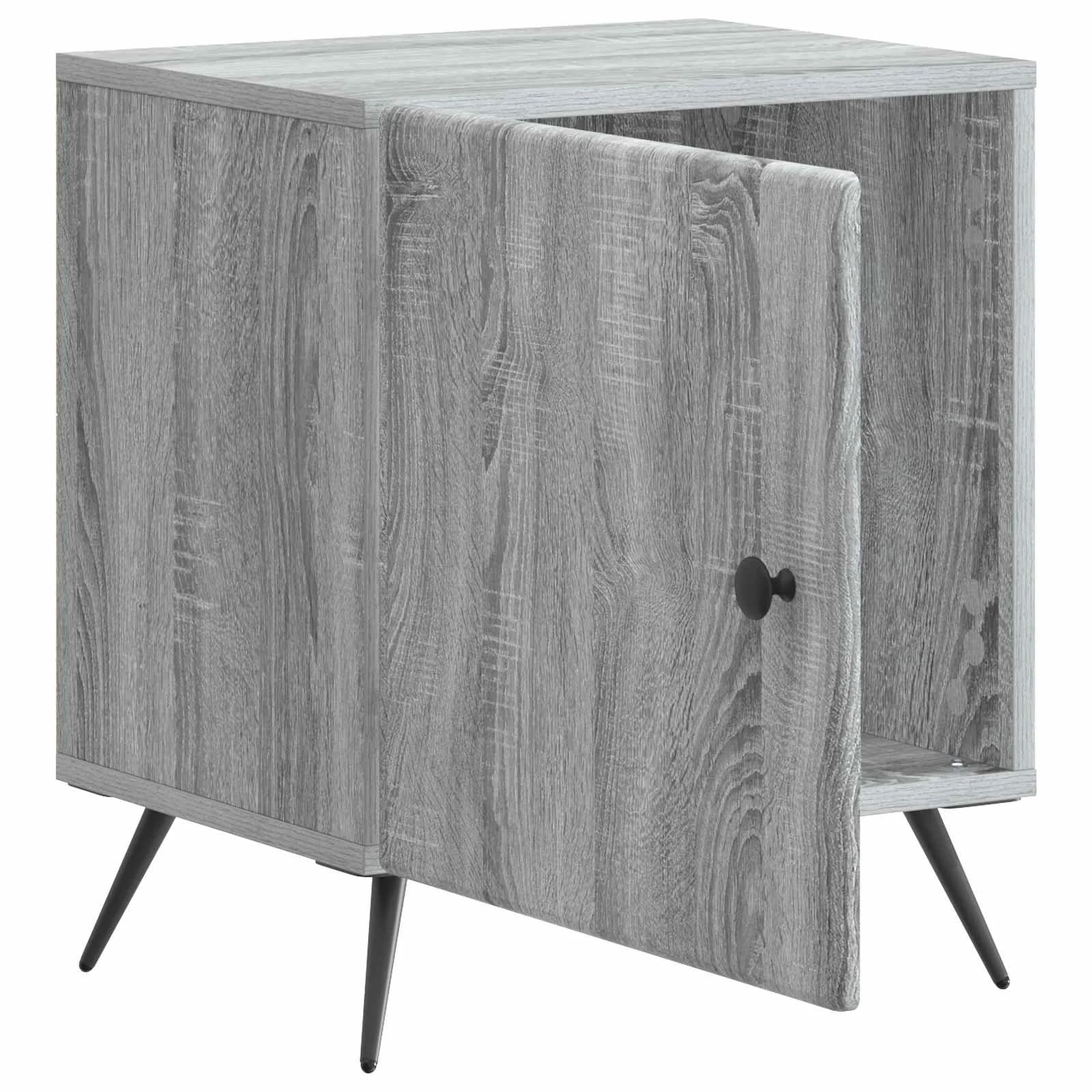 Nočna omarica 2 kos Siva Sonoma 43 x 34,5 x 50 cm - slika 6