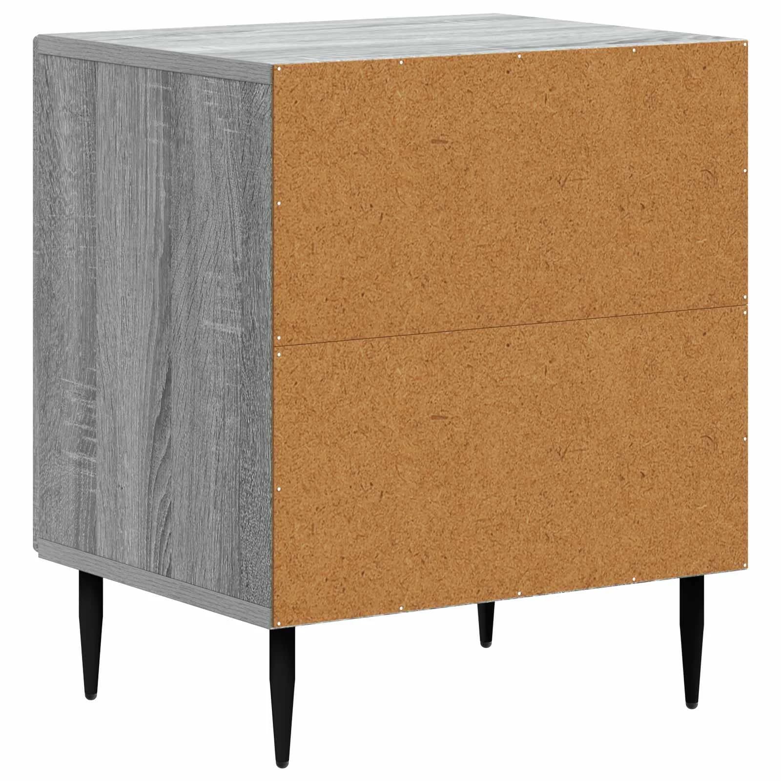 Nočna omarica 2 kos Siva Sonoma 43 x 34,5 x 50 cm - slika 9