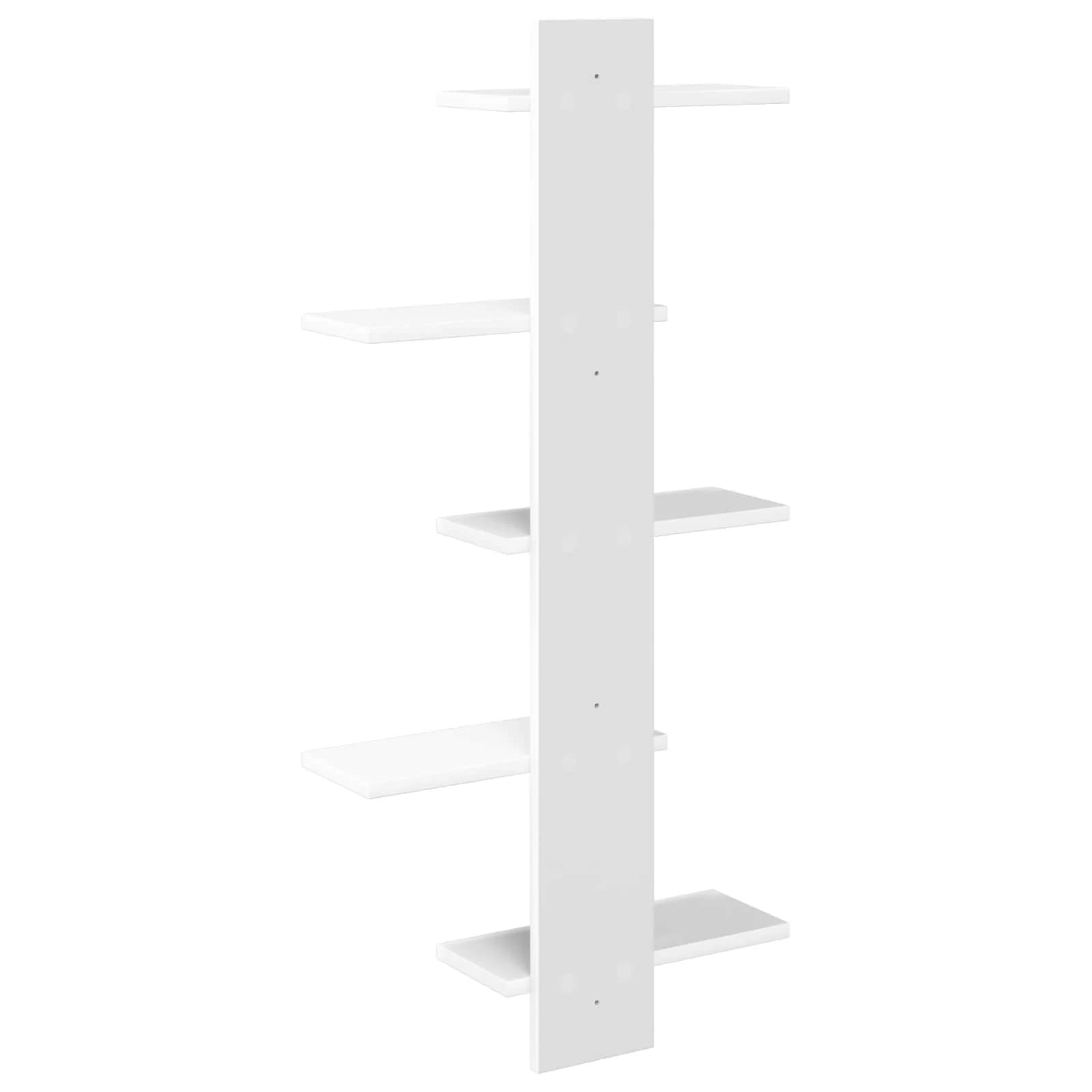 PrFloating Shelf Bela 48,5 x 15 x 101 cm Inženirski les - slika 6