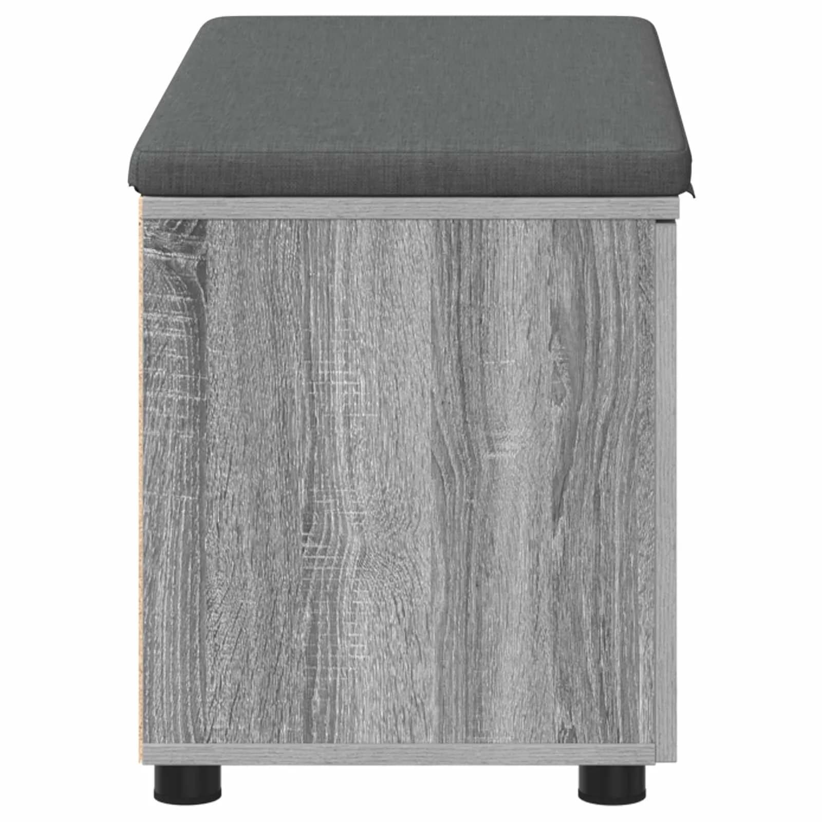 Haldna klop z blazino s polico Siva Sonoma 80 x 38 x 46 cm - slika 7
