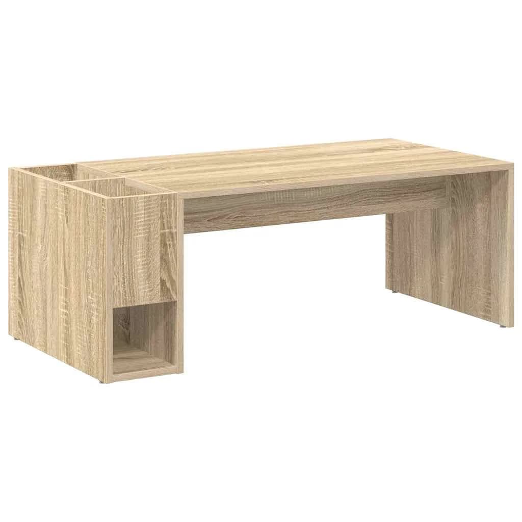 Klubska miza Sonoma hrast 101,5 x 50 x 37 cm Inženirski les - slika 7