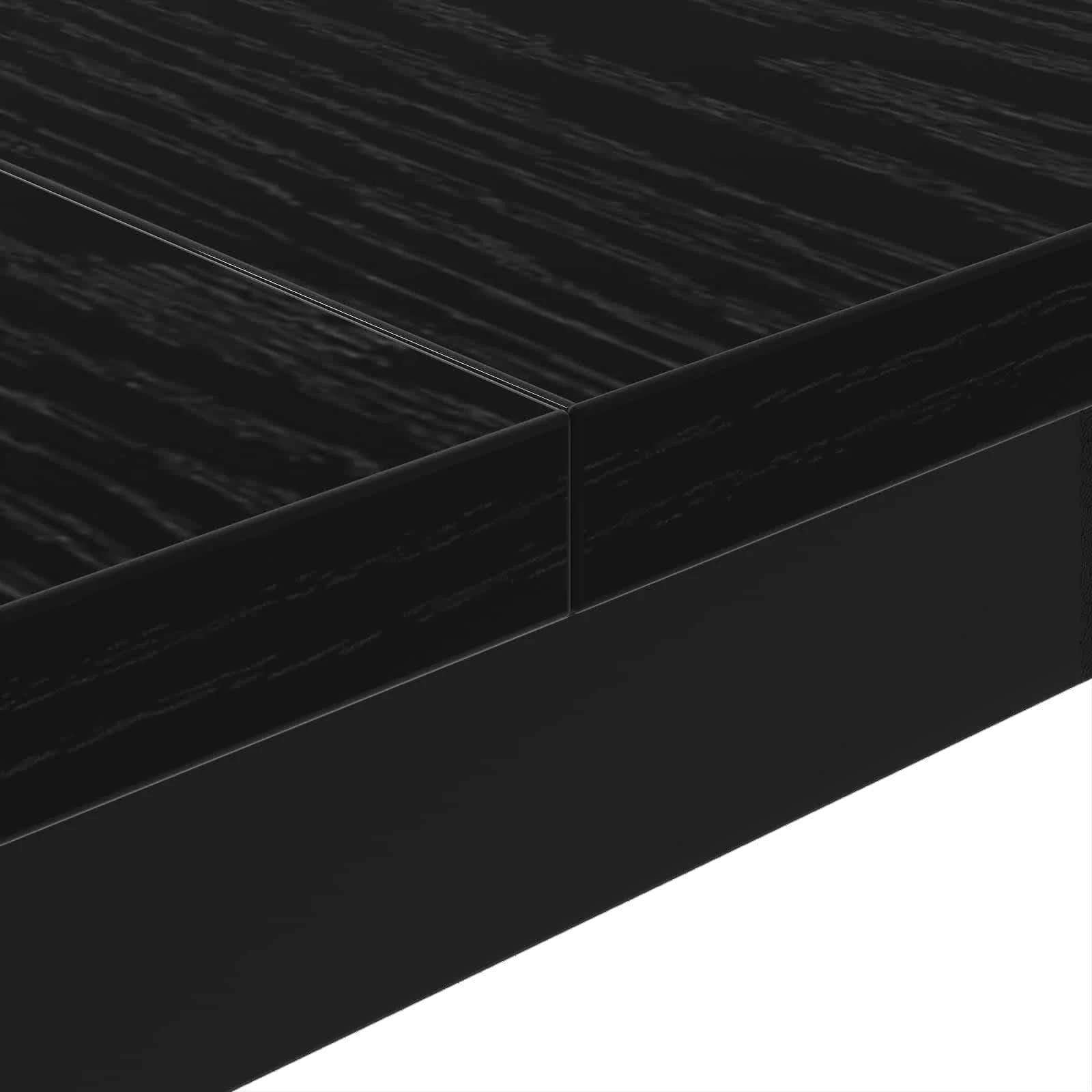 Klubska miza Črna Orehovina 100 x 100 x 45 cm Inženirski les - slika 8