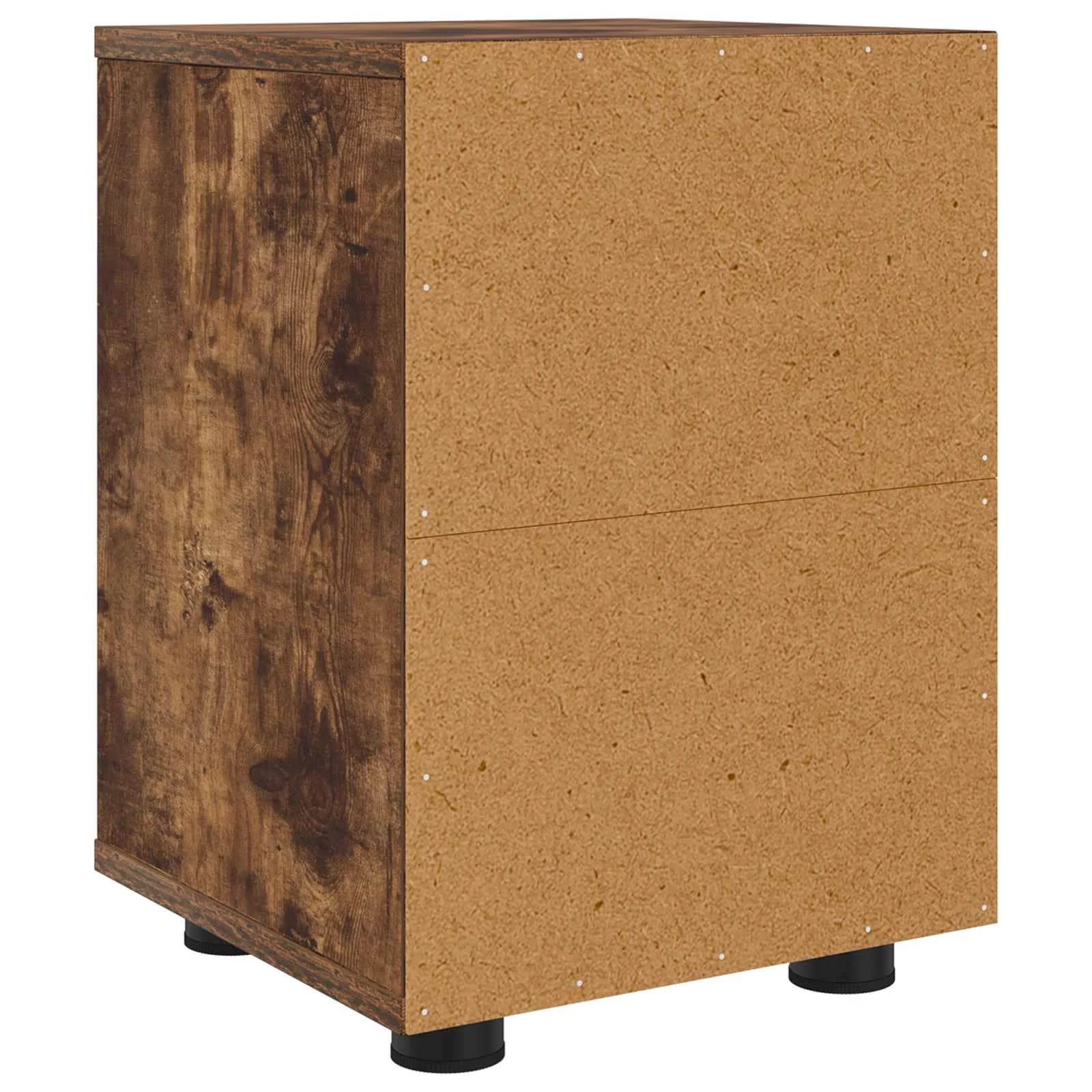Posteljne mize 2 kos Dimljeni oreh 30,5 x 30 x 43 cm - slika 7