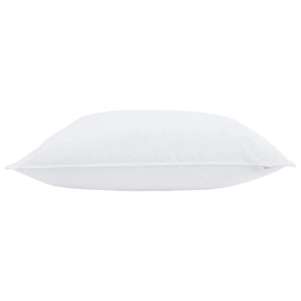 Vzglavnik 2 kos 40 x 60 cm Bombaž Bela - slika 5