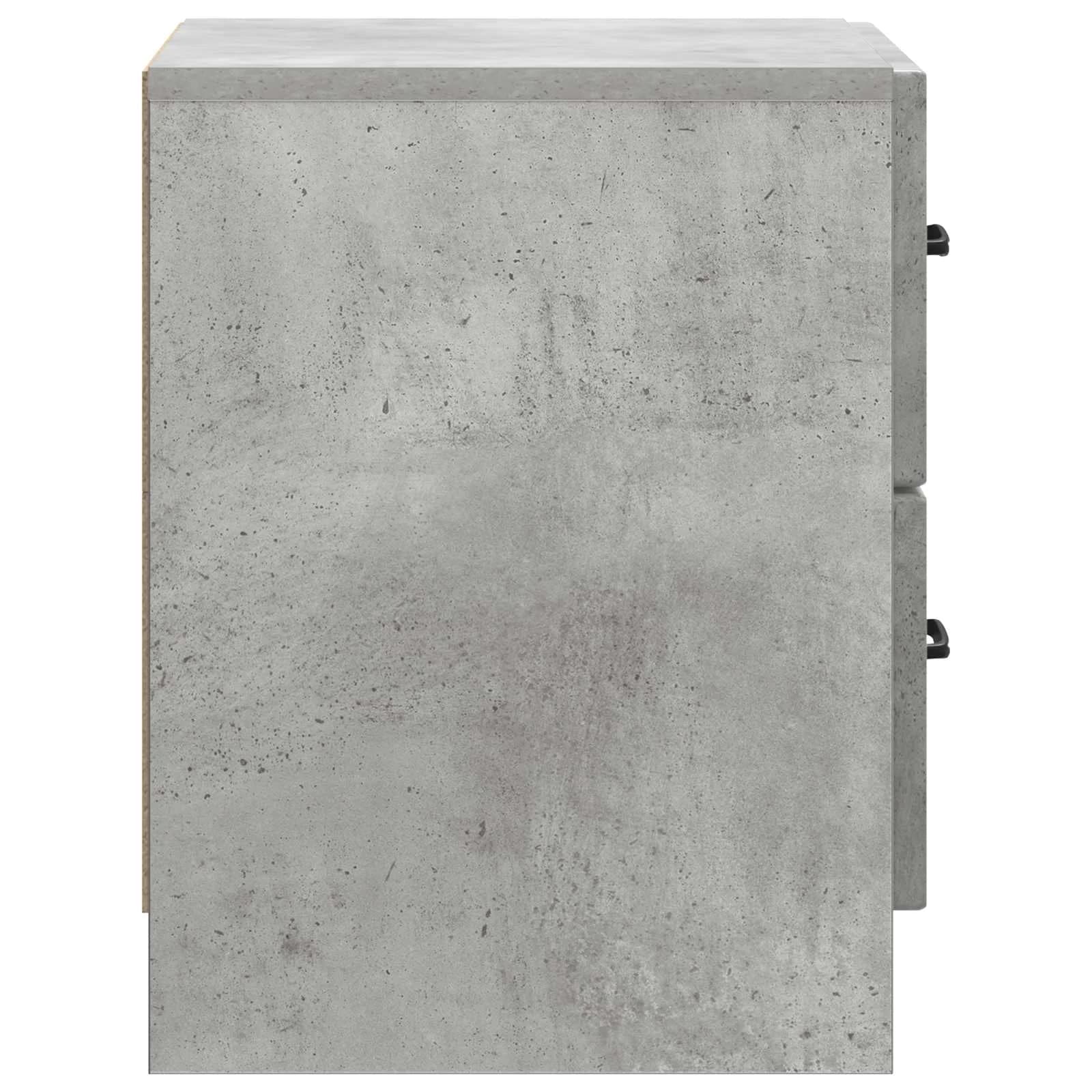 Nočna omarica Betonsko siva 43 x 34,5 x 44,5 cm Inženirski les - slika 6