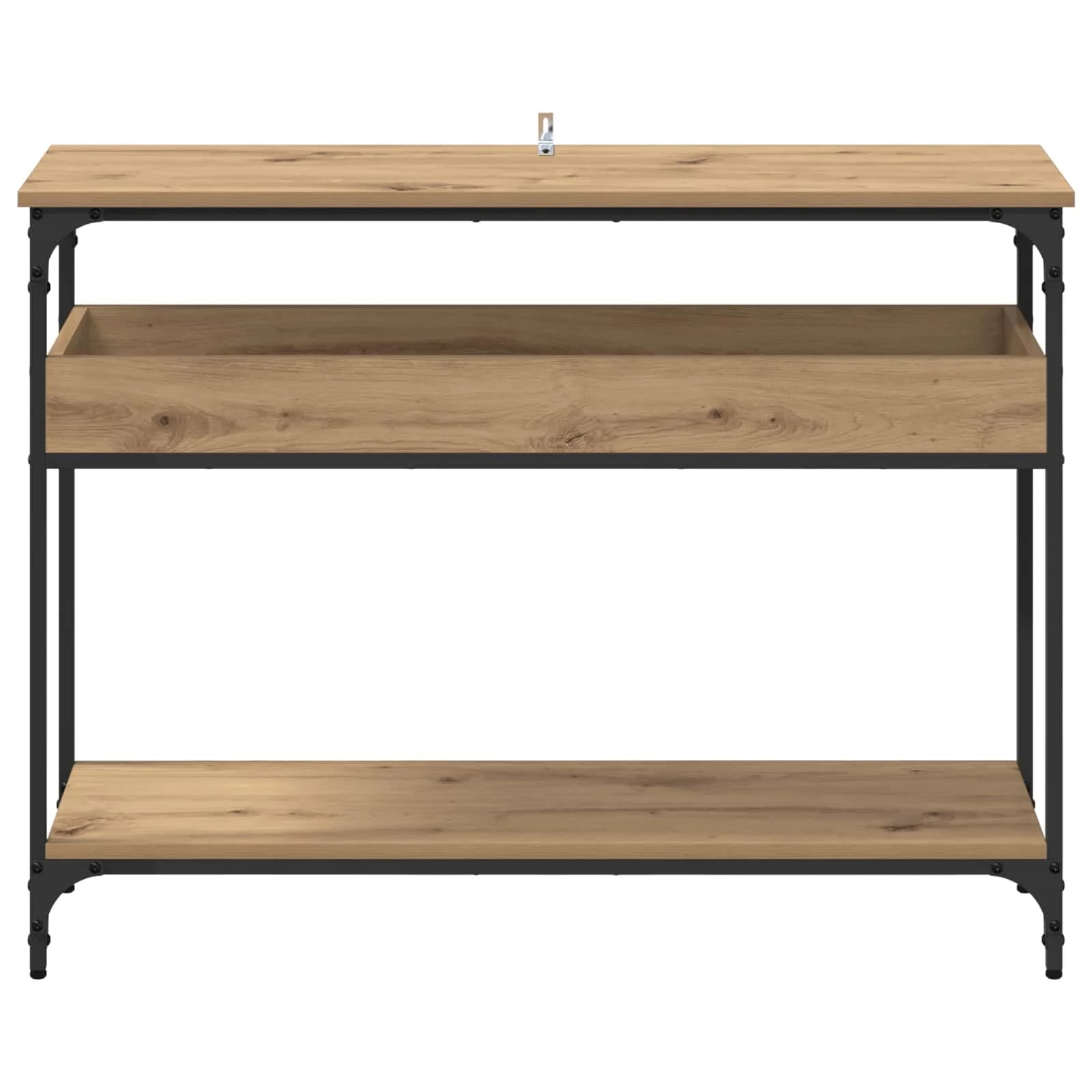 Konzolna miza artisan hrast 100 x 29 x 75 cm Inženirski les - slika 5