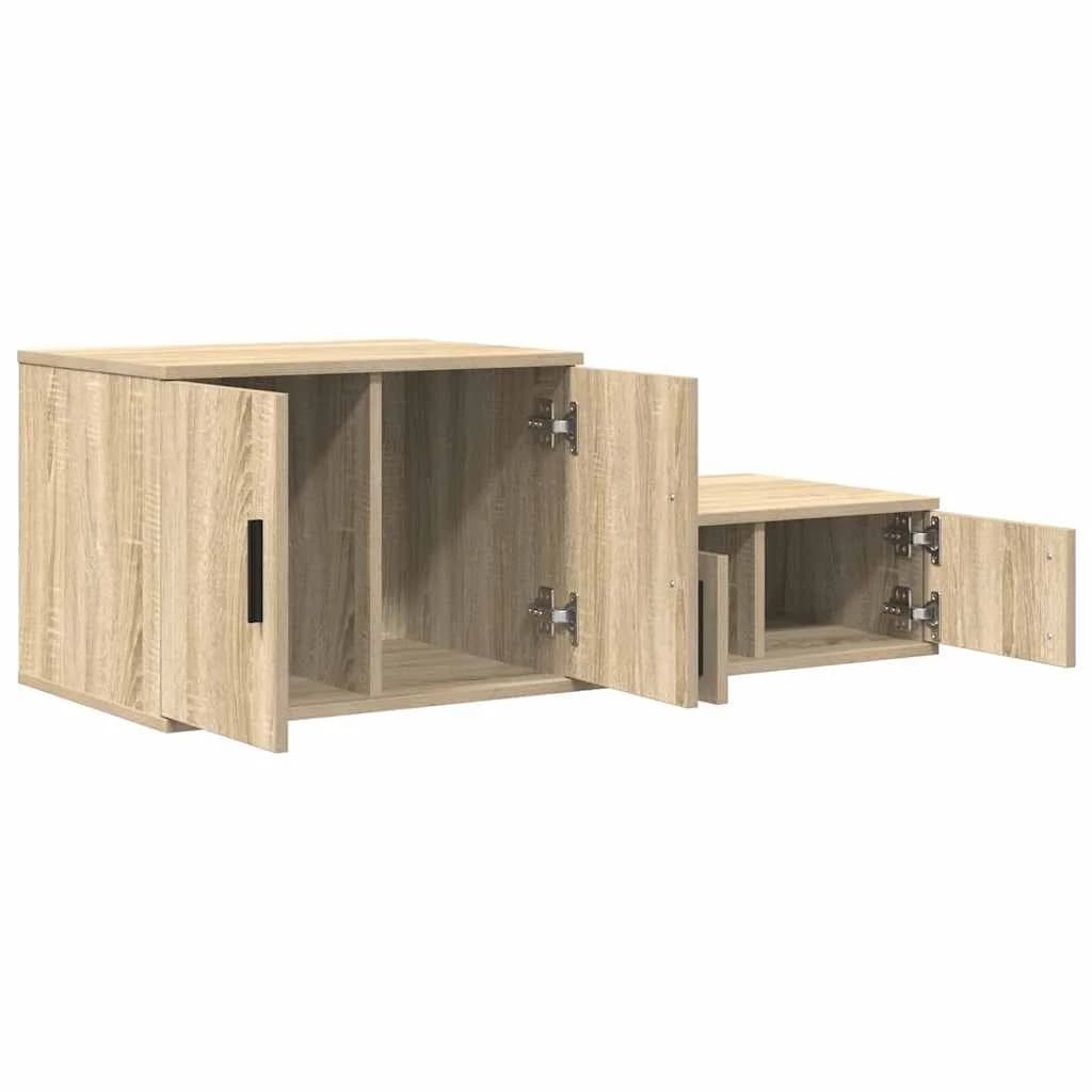 Omarica za shranjevanje 2 kos Sonoma hrast 103 x 41 x 40 cm - slika 6