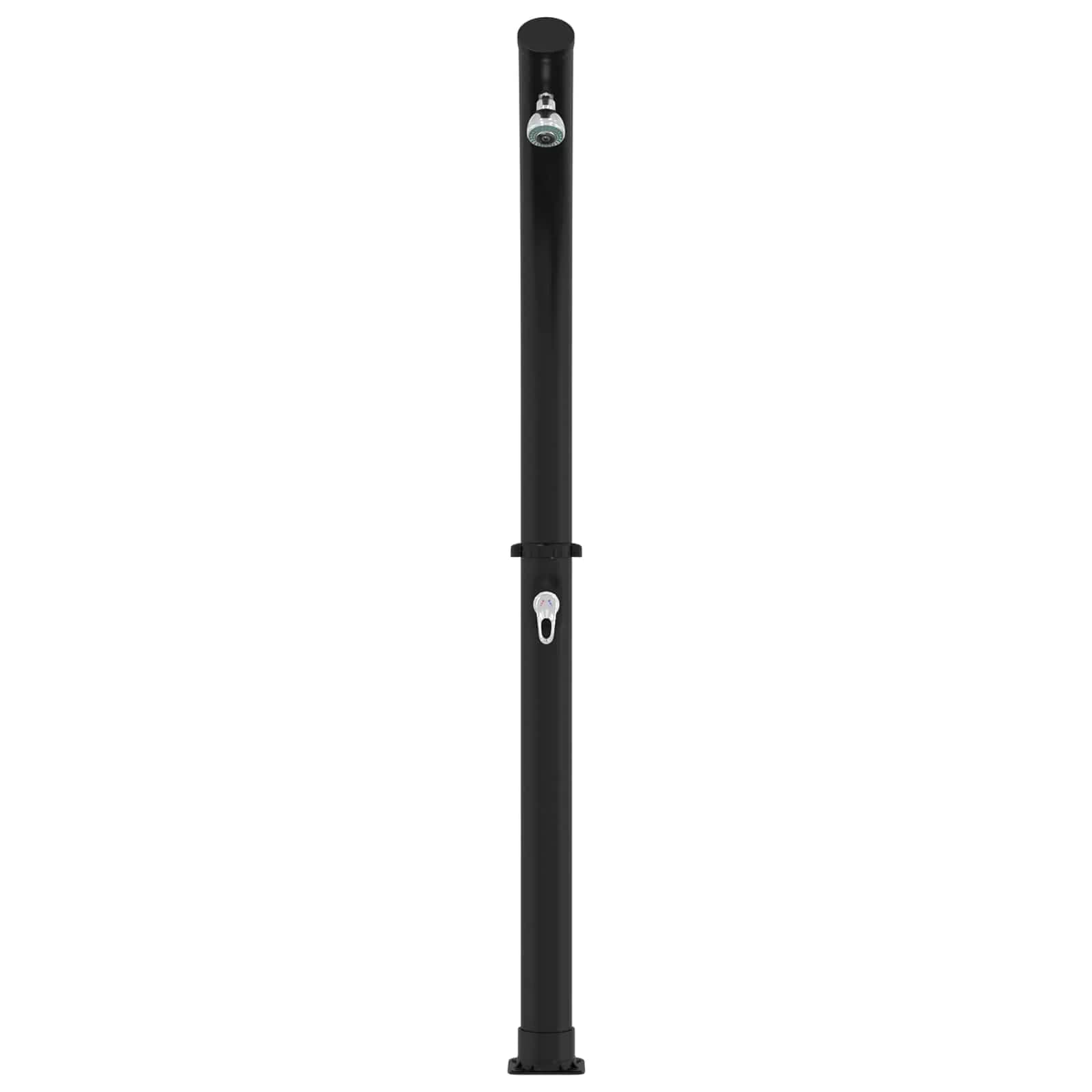 Solarna prha s pršno glavo 20 l PVC, ABS, Cinkova zlitina Črna - slika 4