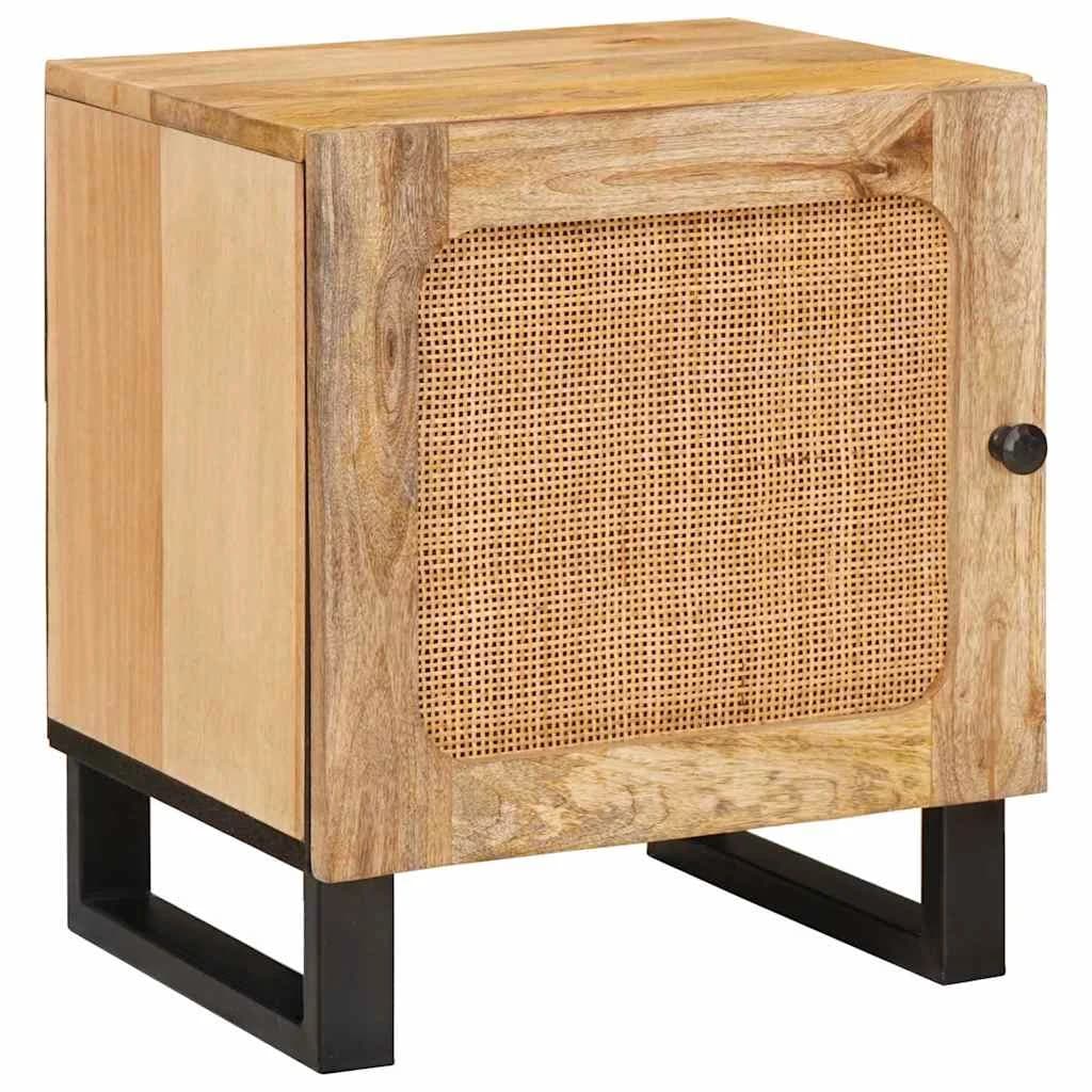 Nočna omarica 2 kos Naravna 40 x 33 x 46 cm - slika 3