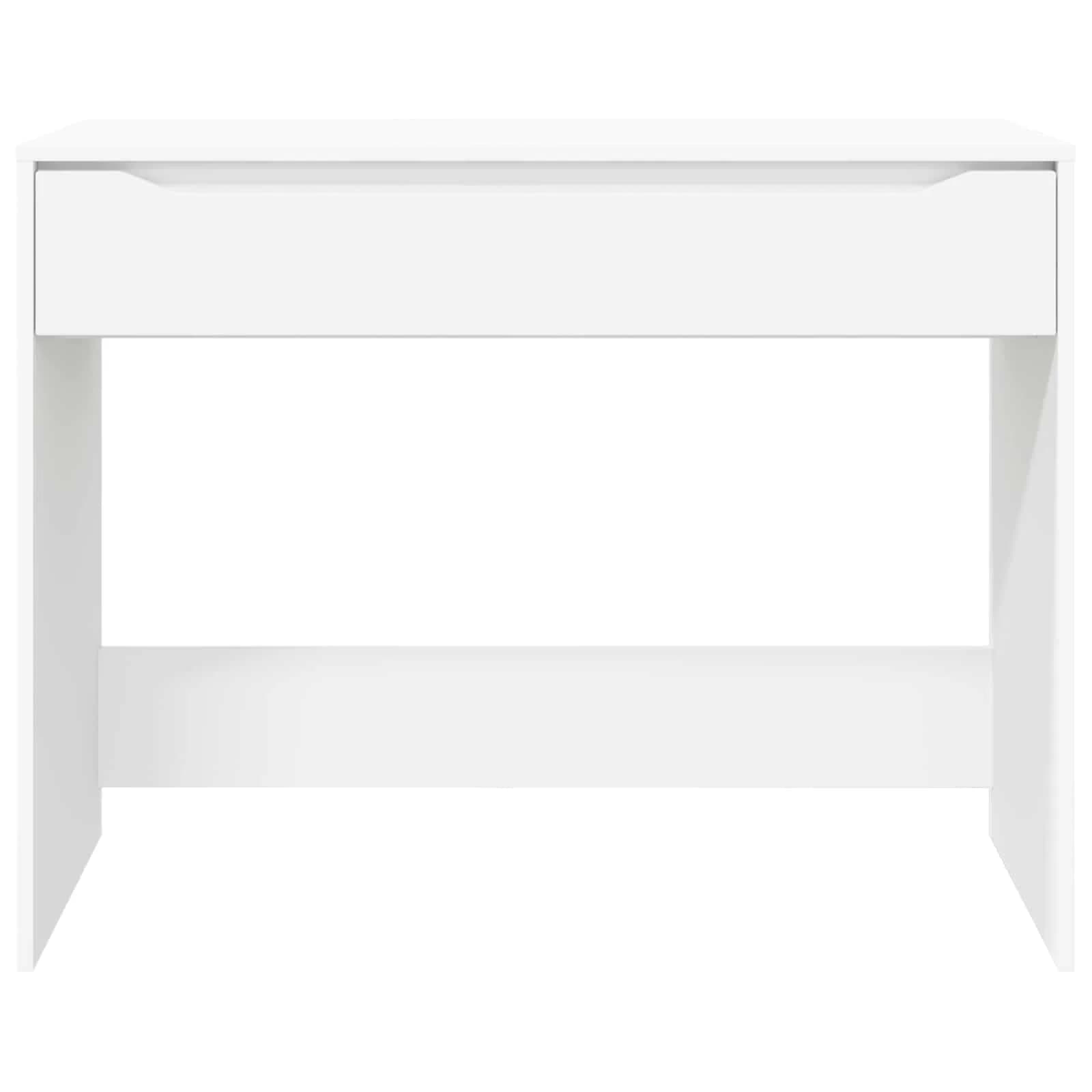 Miza s predalom Bela 100 x 50 x 78 cm Konstruirano leseno - slika 6