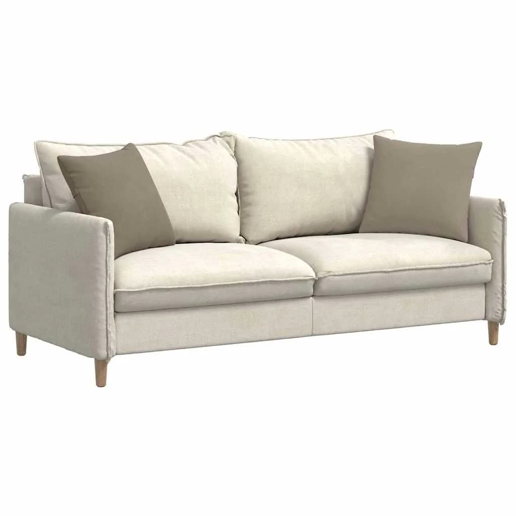Blazine za kavč 2 pcs Taupe 45 x 45 cm blago - slika 3