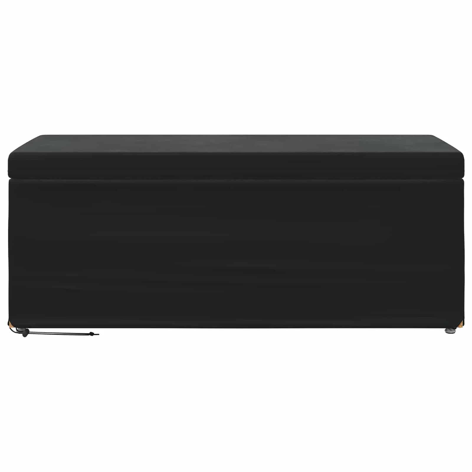 Stolica Črna 101 x 41 x 40 cm Samet in Umetno Leseno - slika 4