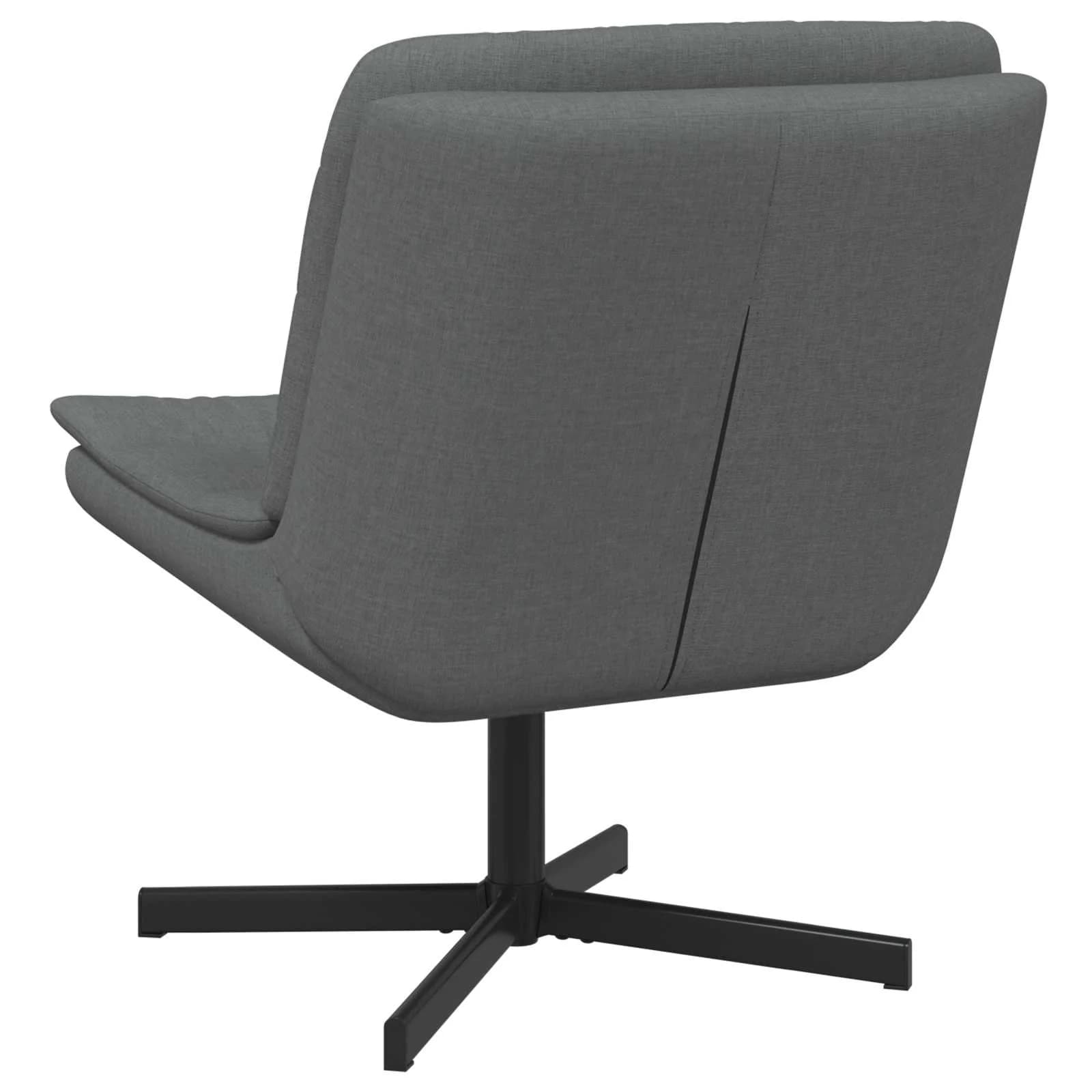 Vrtljiv stol Temno siva 63 x 75 x 76 cm blago - slika 4