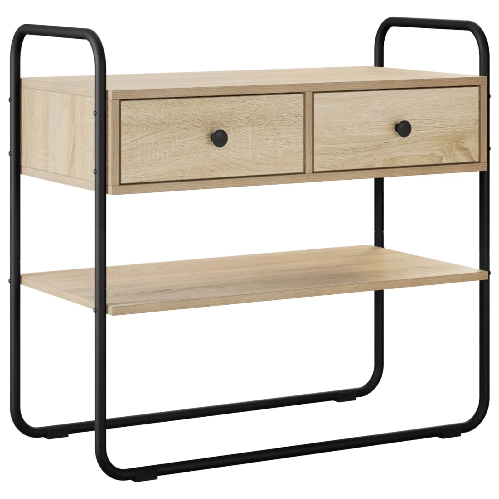 Konzolna miza Sonoma hrast 100 x 40 x 75 cm Inženirski les - slika 2