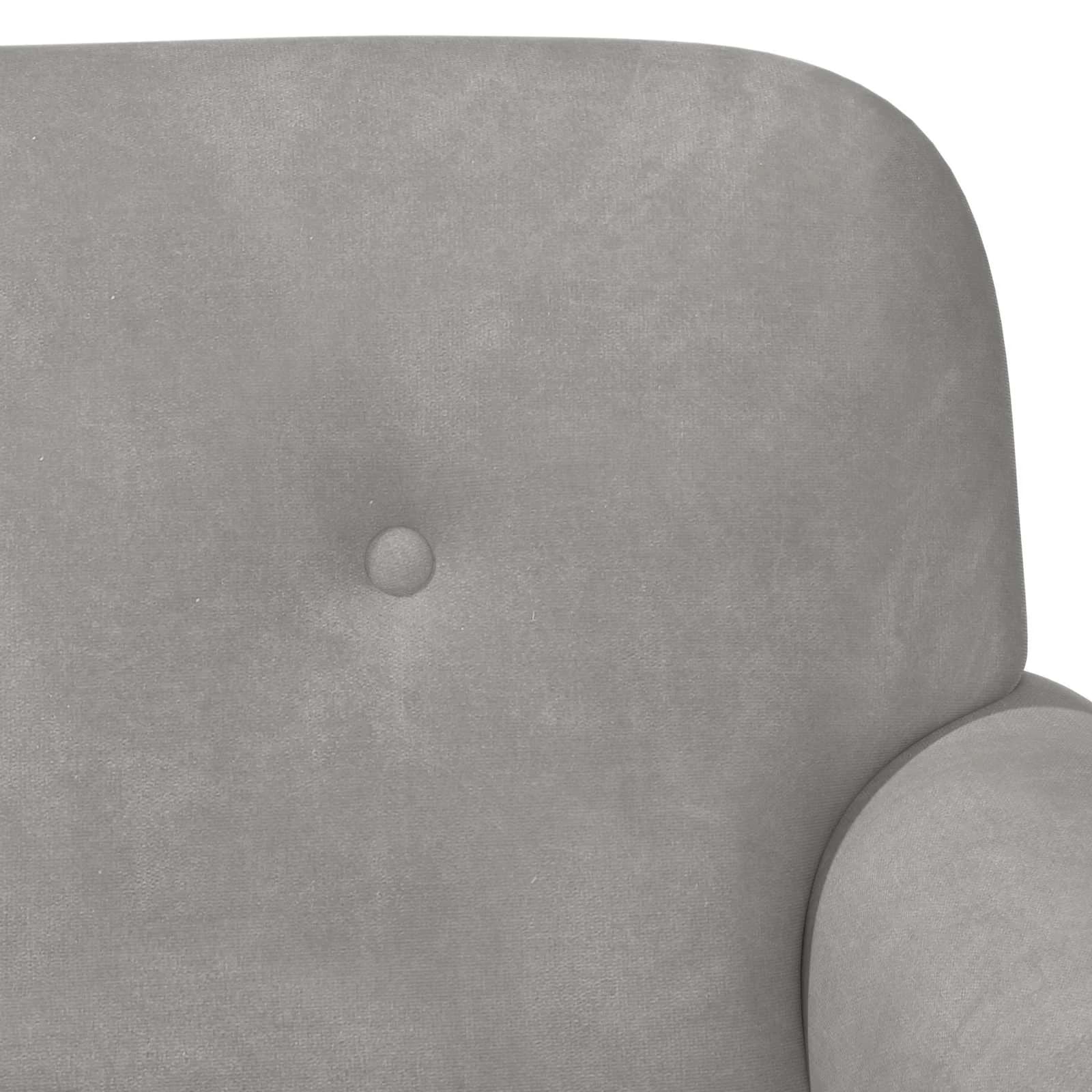 Dvojnica s gumbi Svetlo siva 120 x 66 x 78 cm Žamet - slika 7