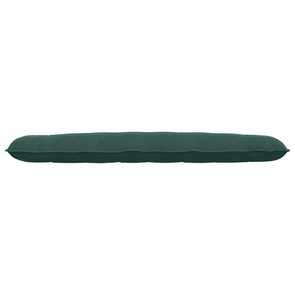 Poglavni vzglavnik Temno zelena 200 x 50 cm Žametna tkanina - slika 5