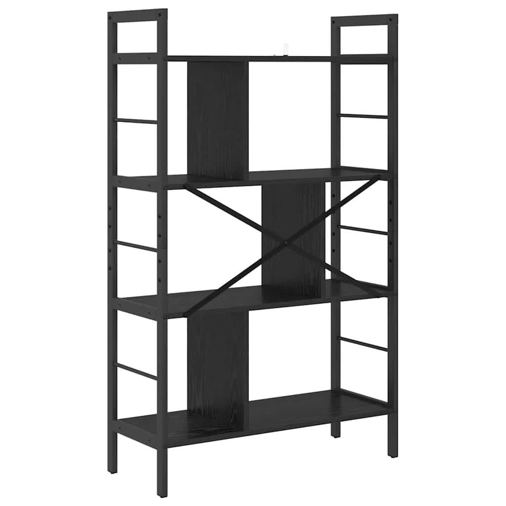 Knjižna polica 7 nivojev 75 x 30 x 123,5 cm Inženirski les - slika 7