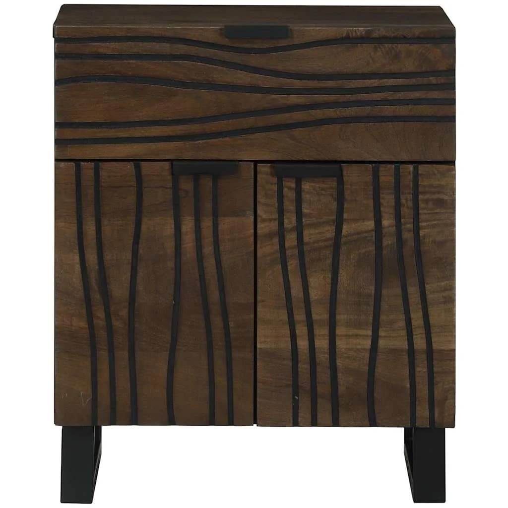 Nočna omarica Oreh 50 x 33 x 60 cm Inženirski les - slika 3