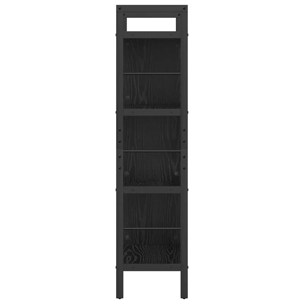 Knjižna polica 7 nivojev 75 x 30 x 123,5 cm Inženirski les - slika 6