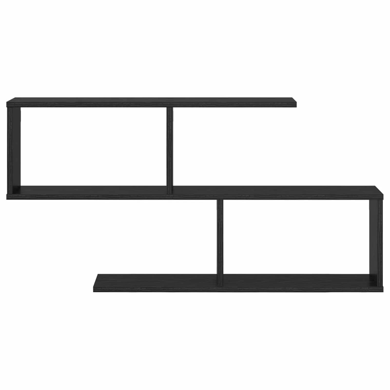 Stenska polica Črni hrast 100 x 12 x 50,5 cm Inženirski les - slika 4