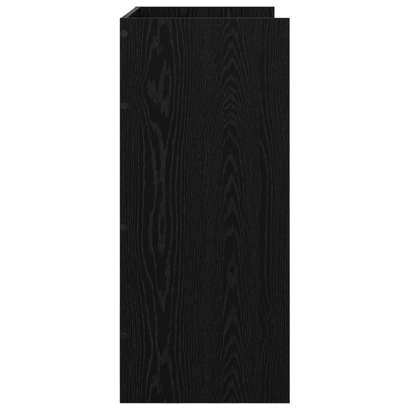 DJ miza Črni hrast 102 x 45 x 102 cm Inženirski les - slika 5