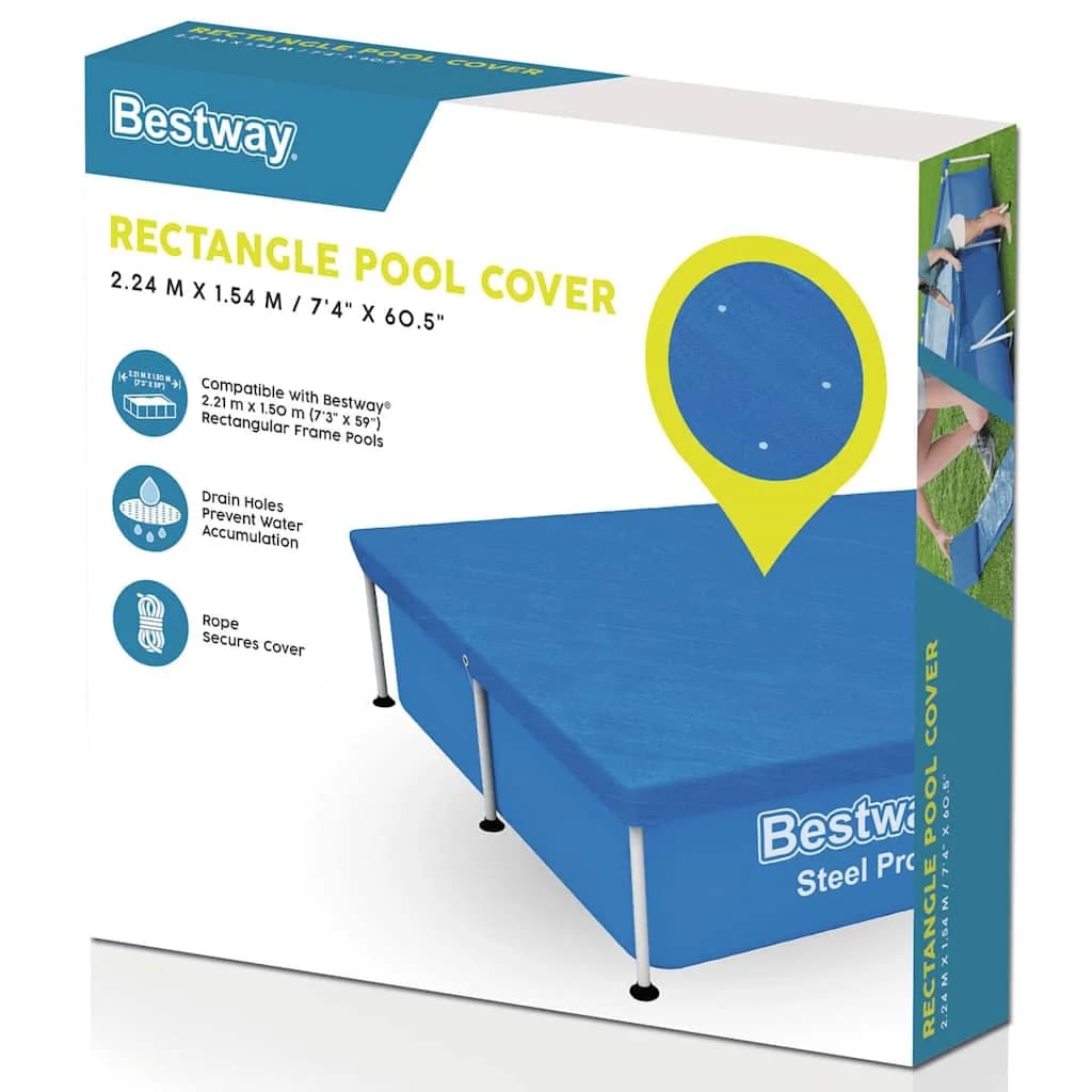 Bestway Pokrivalo za bazen Flowclear 221x150 cm - slika 2
