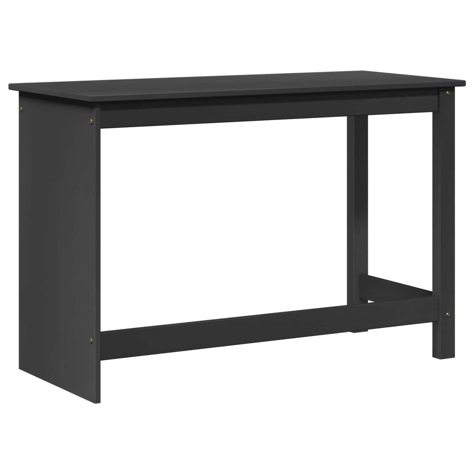 Miza Siva 112 x 50 x 75 cm Masivno borovo les - slika 4