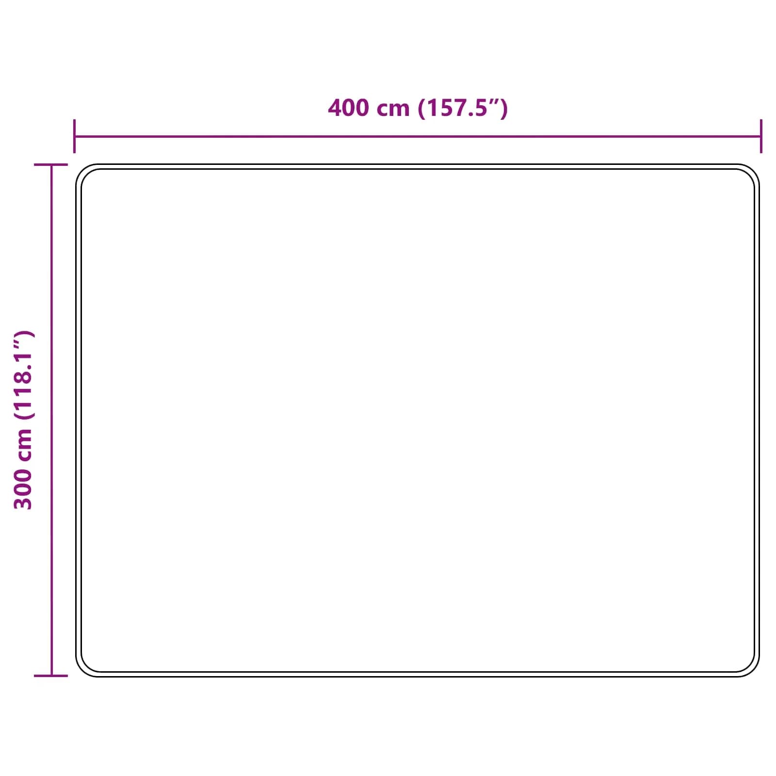 Preproga runner MARSA Bež 300 x 400 cm Poliester in PVC - slika 7