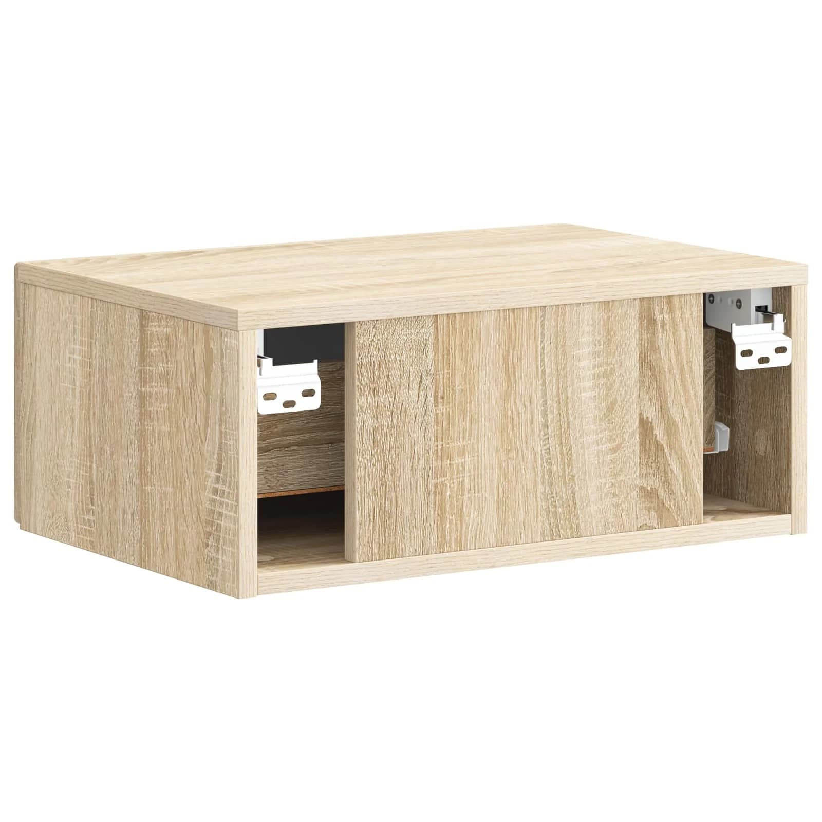 Stenski nočni omarici s predalom Sonoma hrast 49 x 34,5 x 20 cm - slika 7