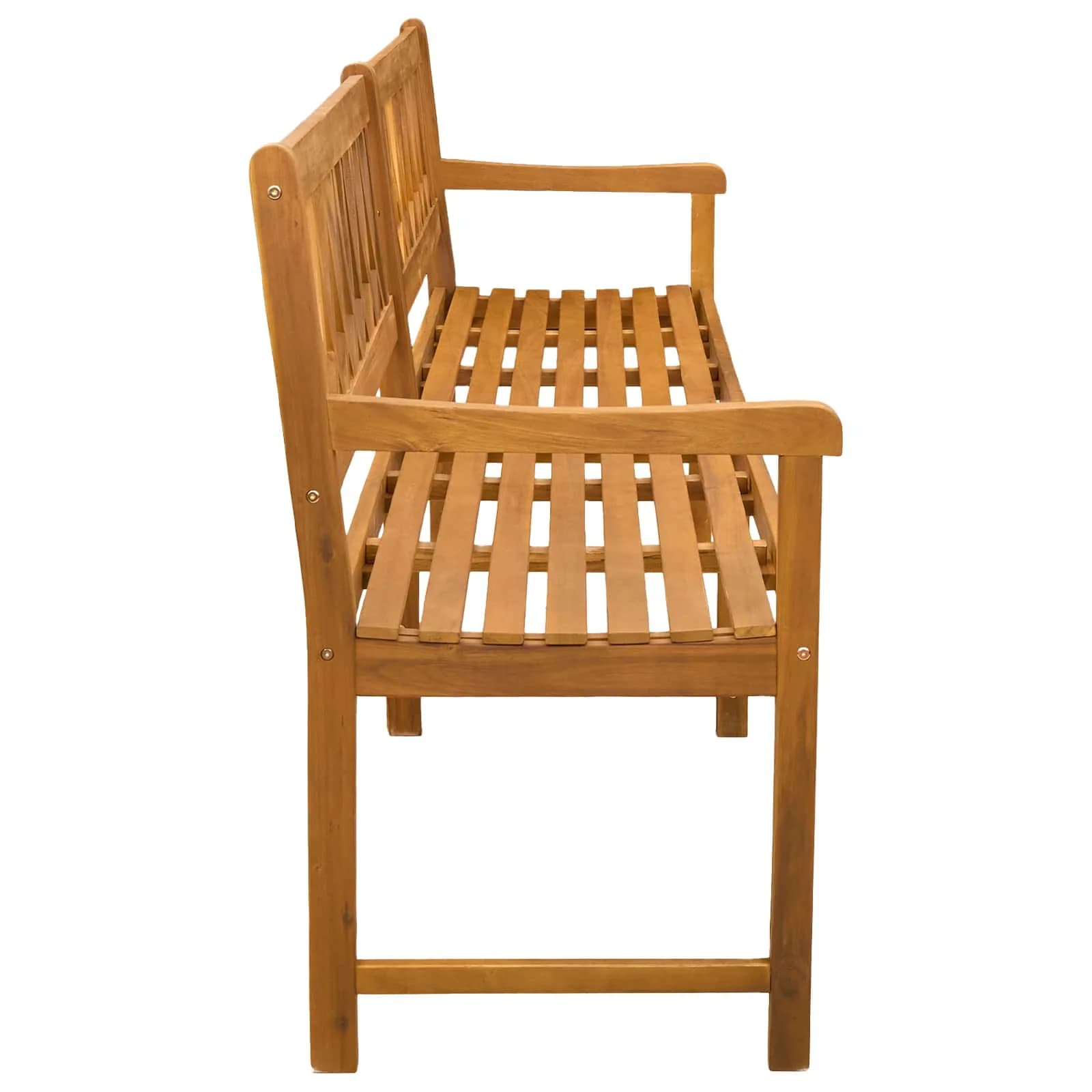 Zunanja klop Naravna 220 x 55,5 x 90 cm Masiven les akacije - slika 4