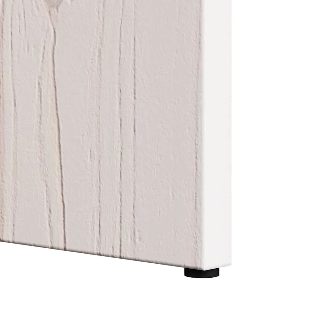 Klubska miza 2 kos Bela 49 x 49 x 28 cm Trden borov les - slika 8