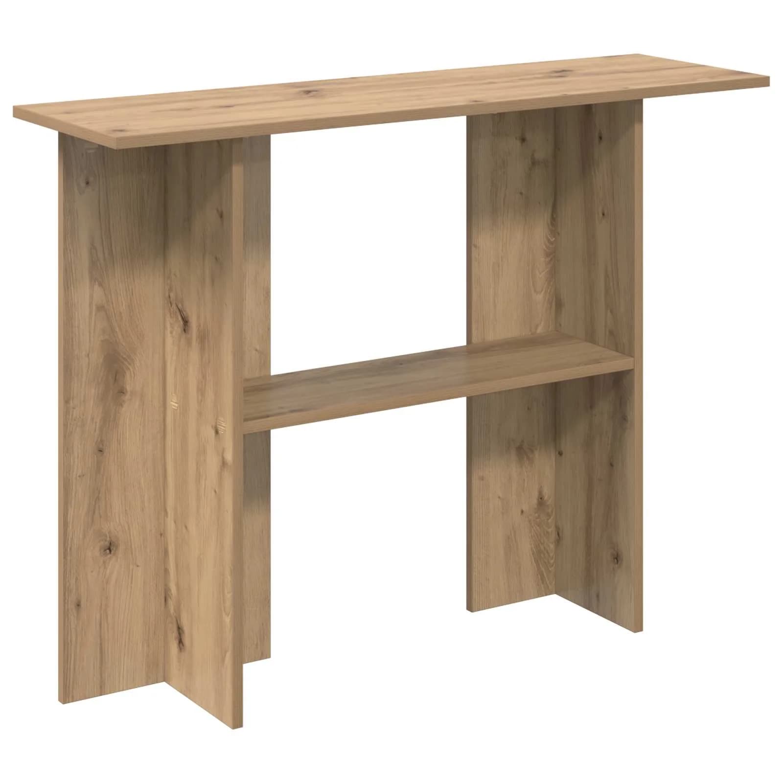 Konzolna miza Artisan hrast 100 x 30 x 75 cm Inženirski les - slika 2