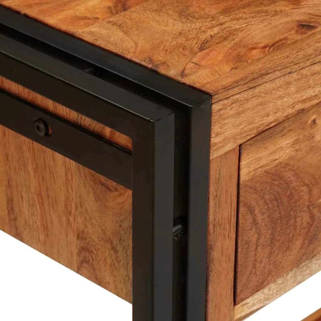 Konzolne mizice 2 kos Rjava 161 x 33 x 75 cm - slika 8