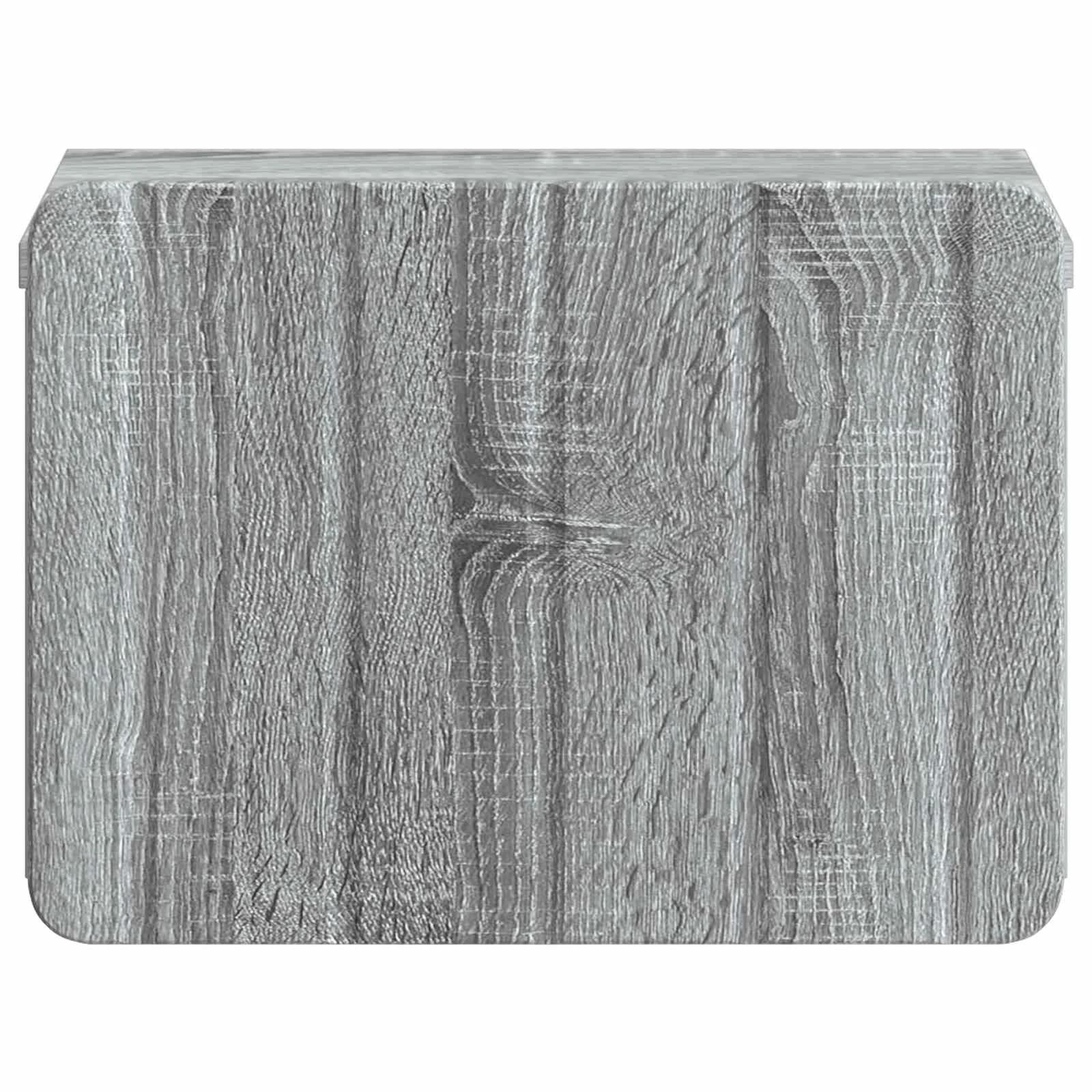 Stenski nočni omarici s predalom Siva Sonoma 33 x 34,5 x 24 cm - slika 5